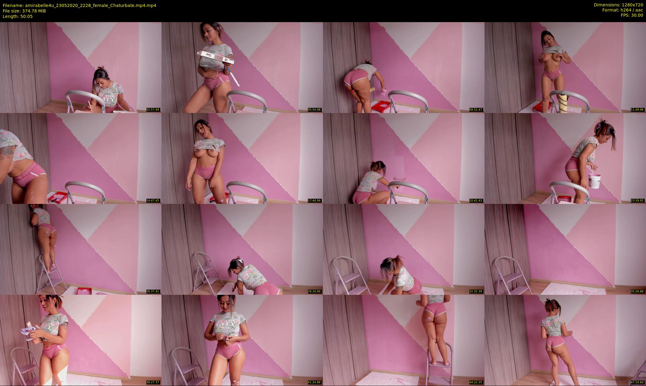amirabelle4u — 51 minute Chaturbate female cam show recording, 720p, May 23, 2020
