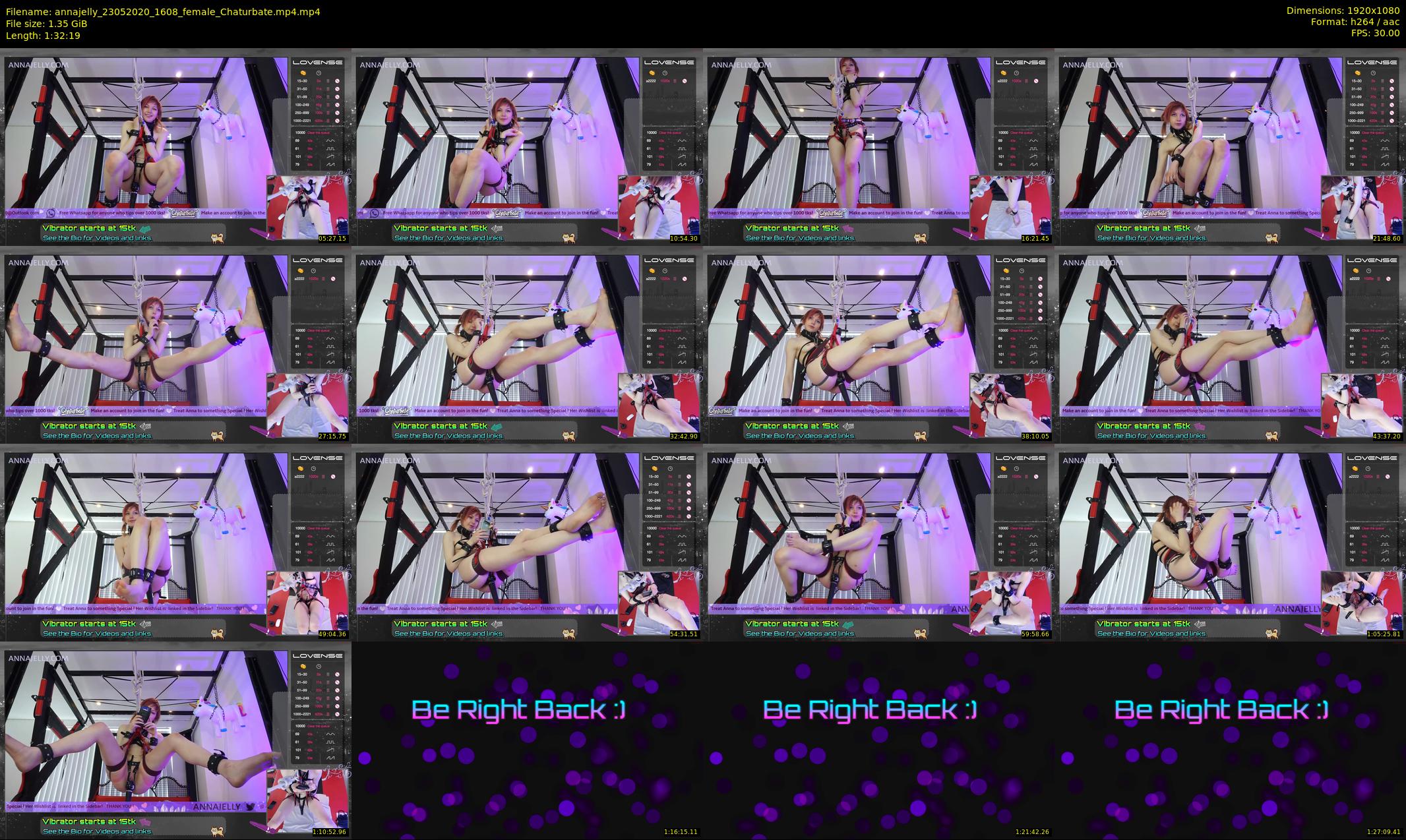 annajelly — 93 minute Chaturbate couple cam show recording, 1080p, May 23, 2020