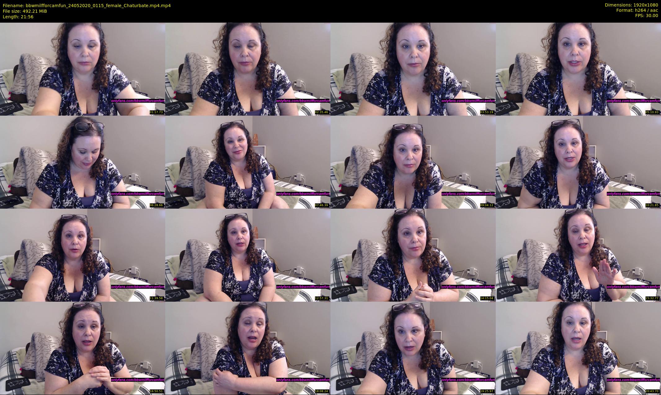 bbwmilfforcamfun — 22 minute Chaturbate female cam show recording, 1080p, May 24, 2020