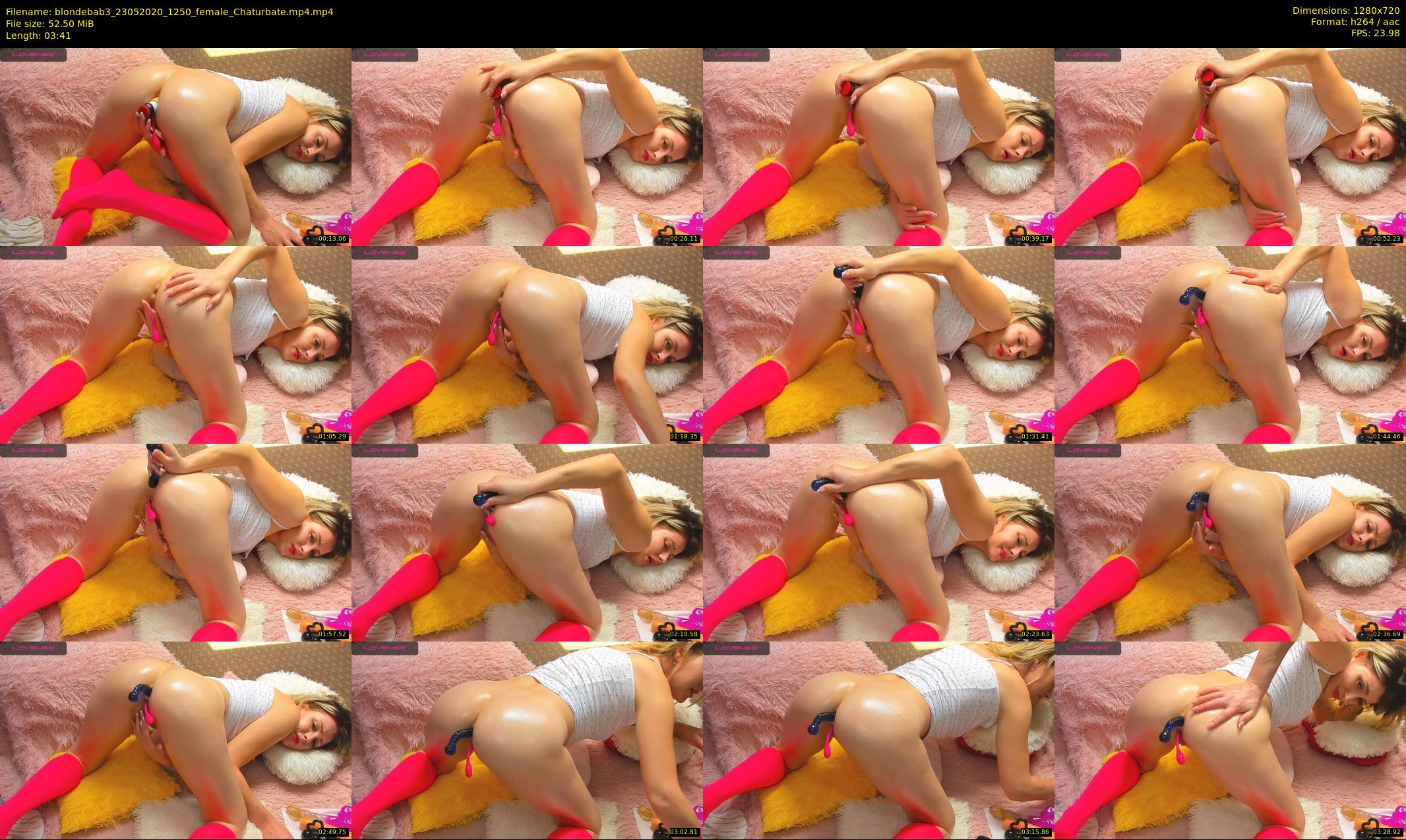blondebab3 — 4 minute Chaturbate female cam show recording, 720p, May 23, 2020