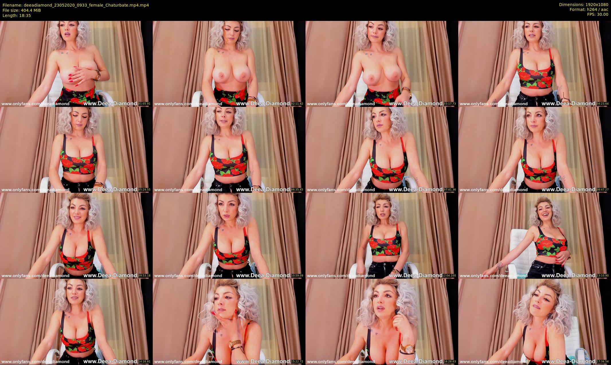 deeadiamond — 19 minute Chaturbate female cam show recording, 1080p, May 23, 2020