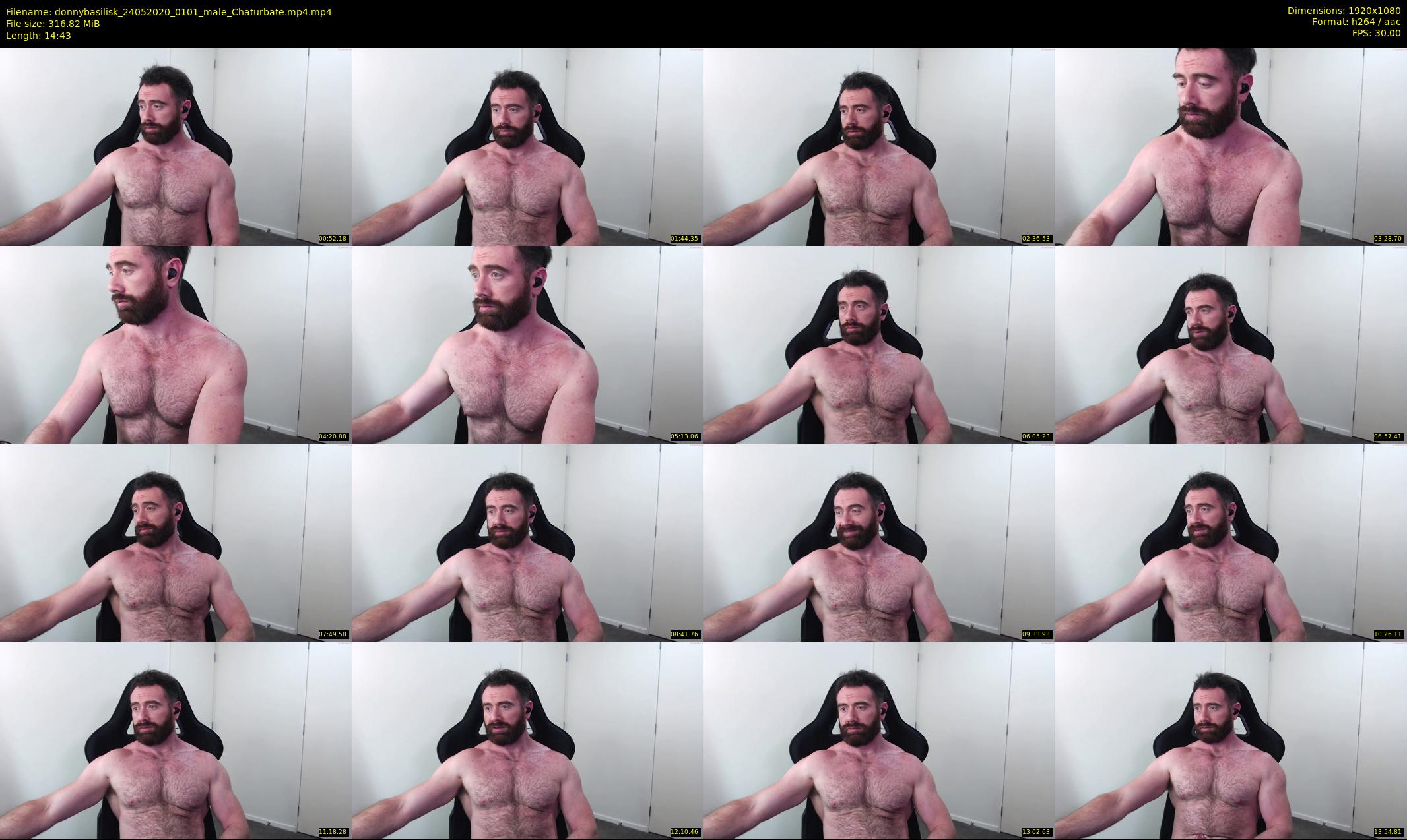 donnybasilisk — 15 minute Chaturbate male cam show recording, 1080p, May 24, 2020