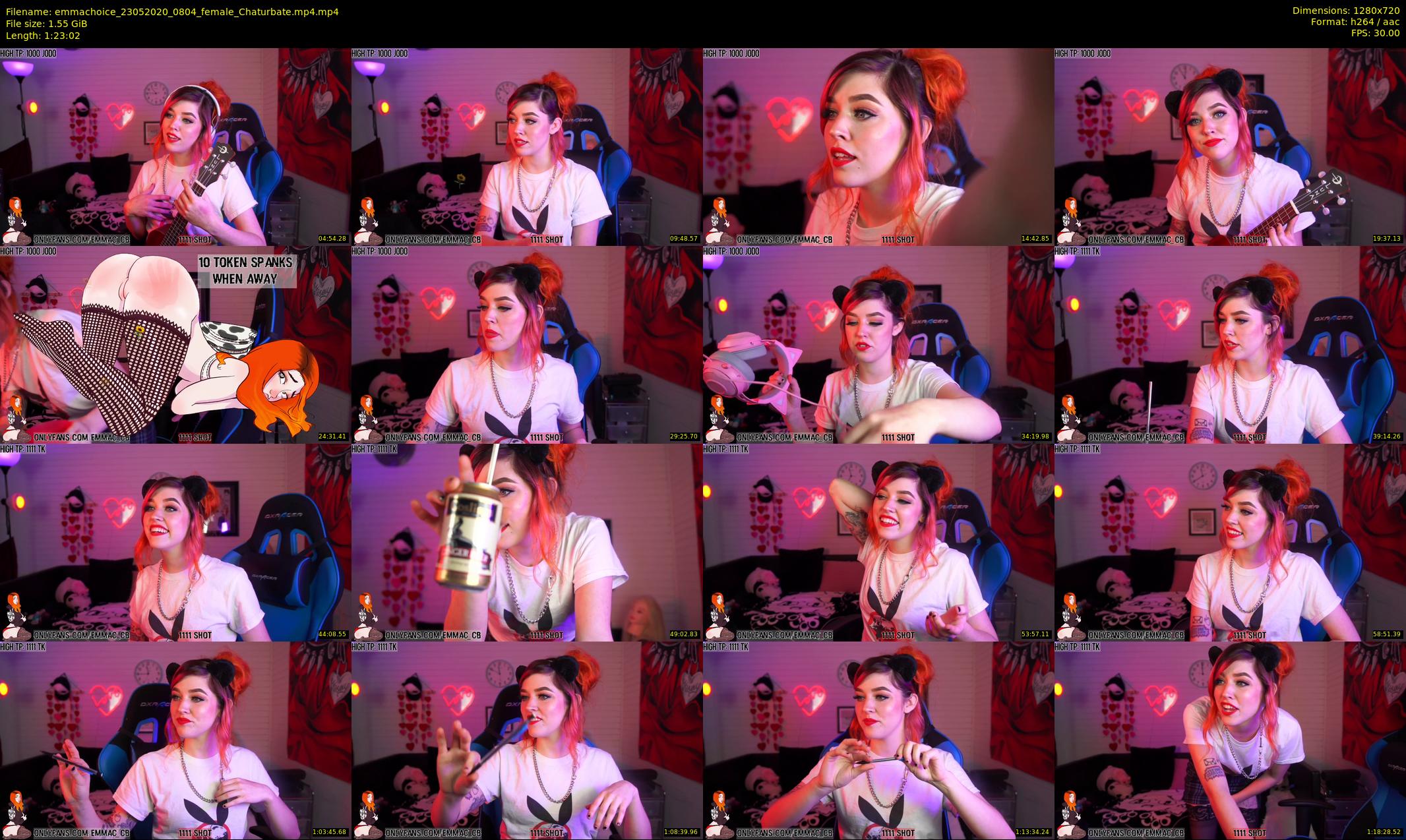 emmachoice — 84 minute Chaturbate female cam show recording, 720p, May 23, 2020