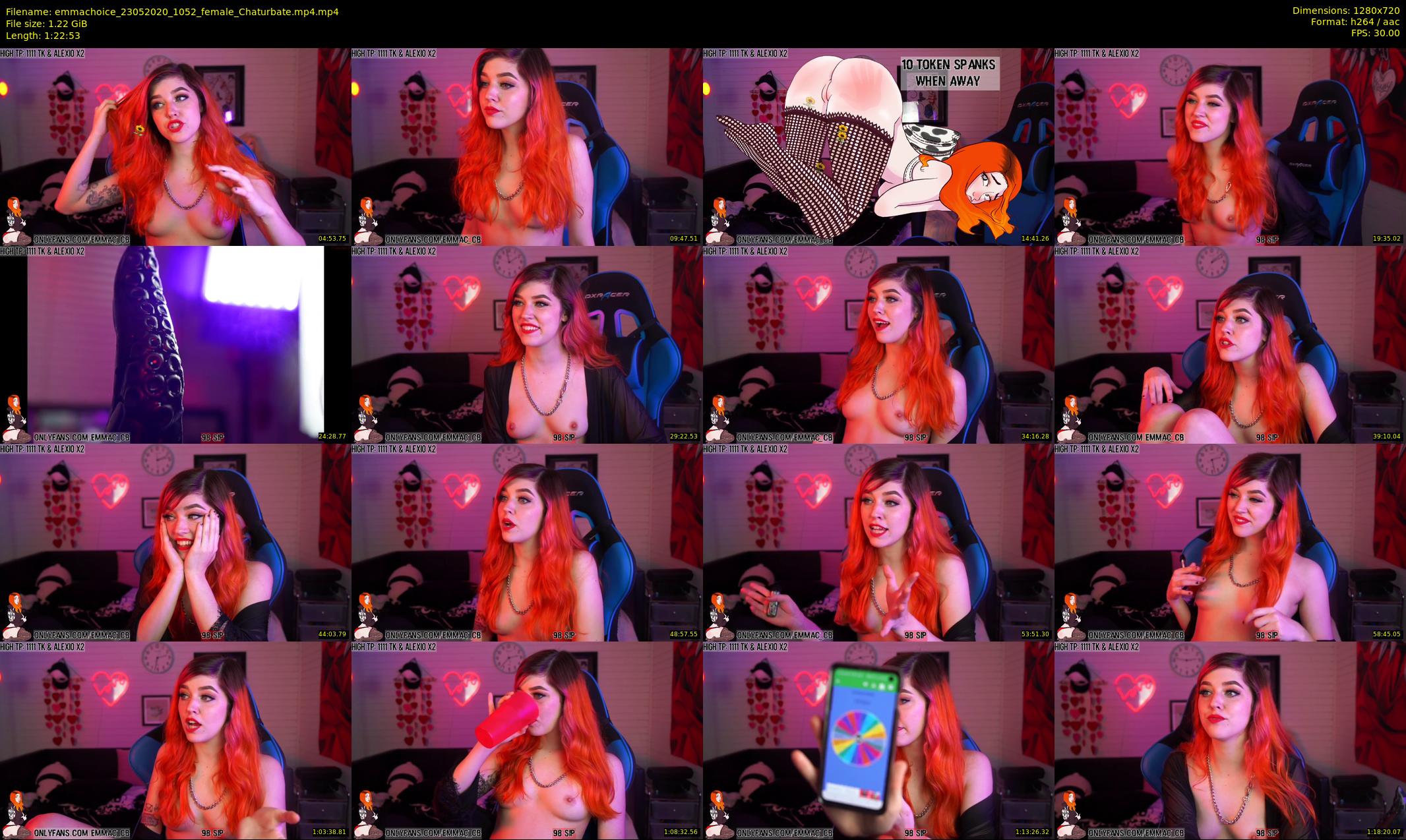 emmachoice — 83 minute Chaturbate female cam show recording, 720p, May 23, 2020