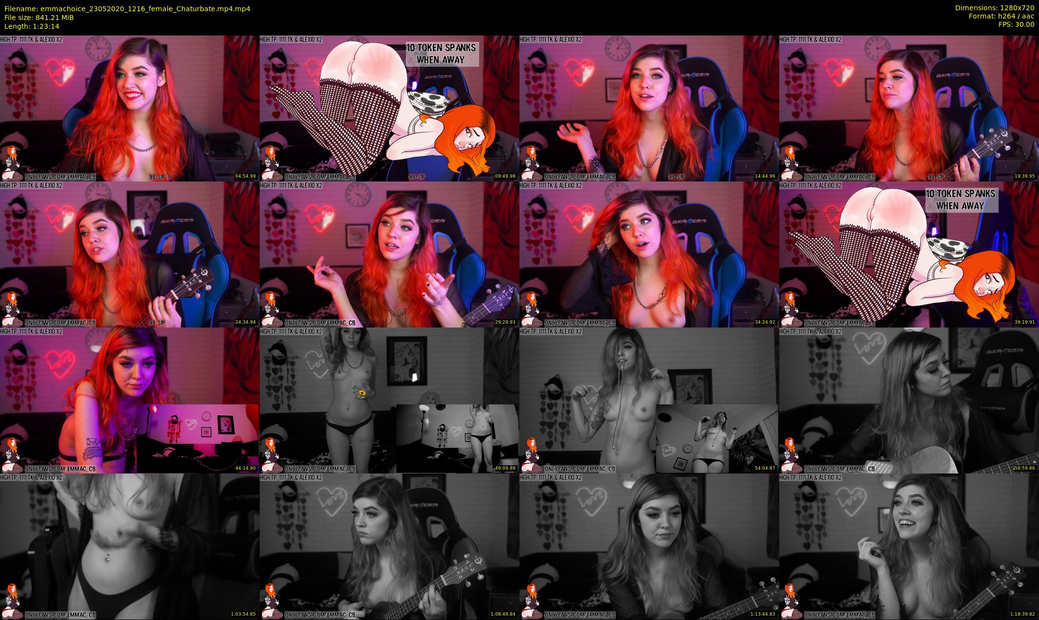 emmachoice — 84 minute Chaturbate female cam show recording, 720p, May 23, 2020