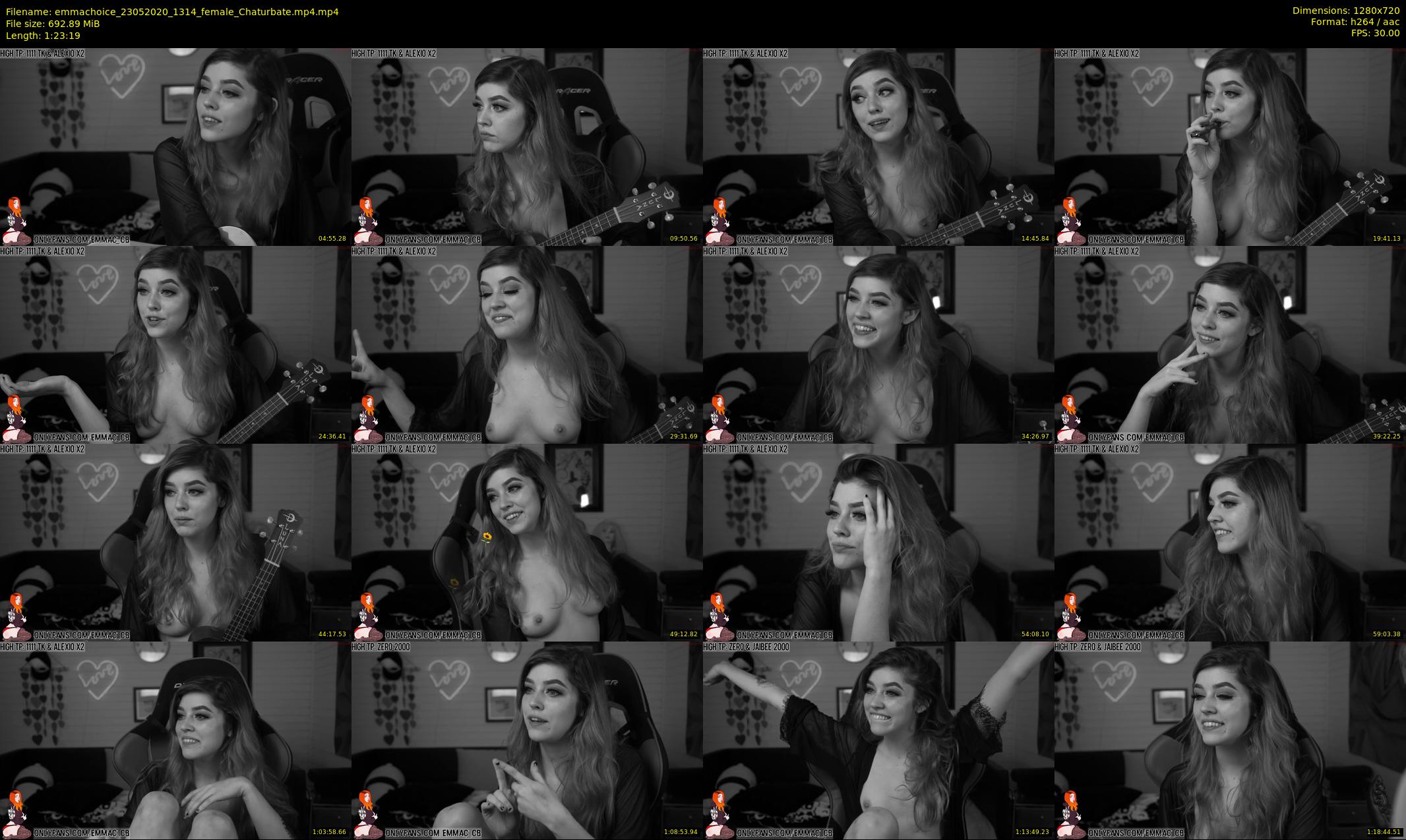 emmachoice — 84 minute Chaturbate female cam show recording, 720p, May 23, 2020