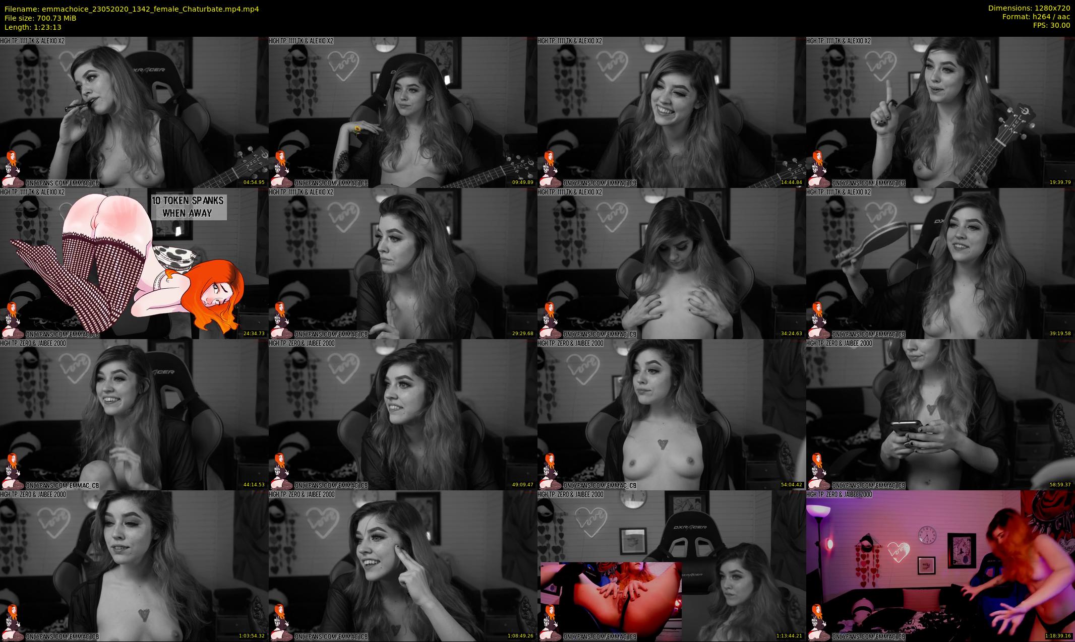 emmachoice — 84 minute Chaturbate female cam show recording, 720p, May 23, 2020