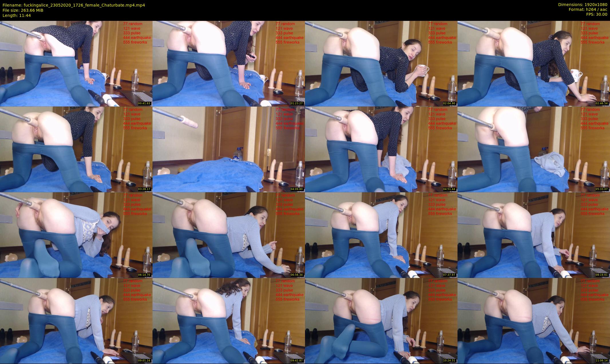 fuckingalice — 12 minute Chaturbate female cam show recording, 1080p, May 23, 2020