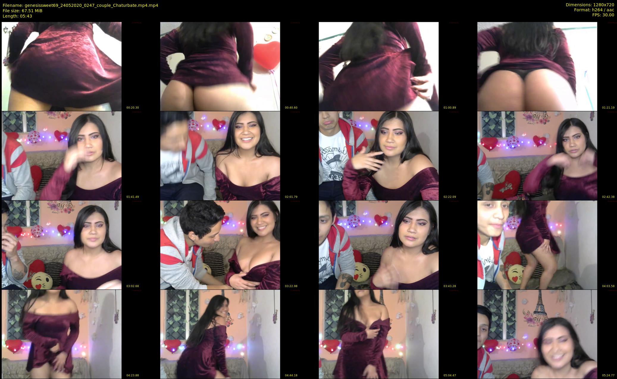 genesissweet69 — 6 minute Chaturbate couple cam show recording, 720p, May 24, 2020
