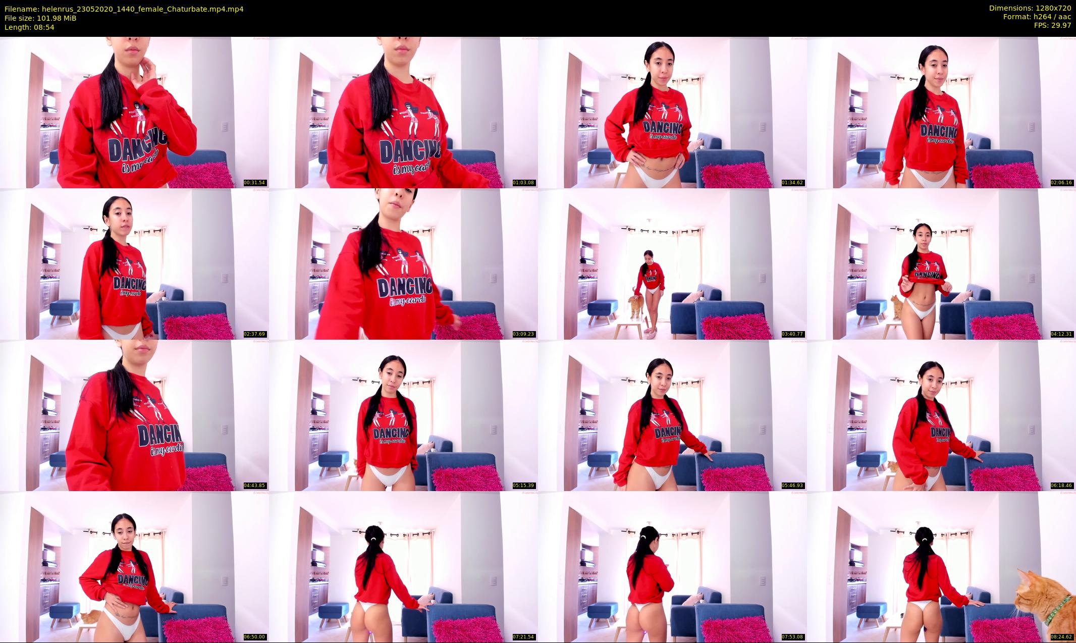 helenrus — 9 minute Chaturbate female cam show recording, 720p, May 23, 2020