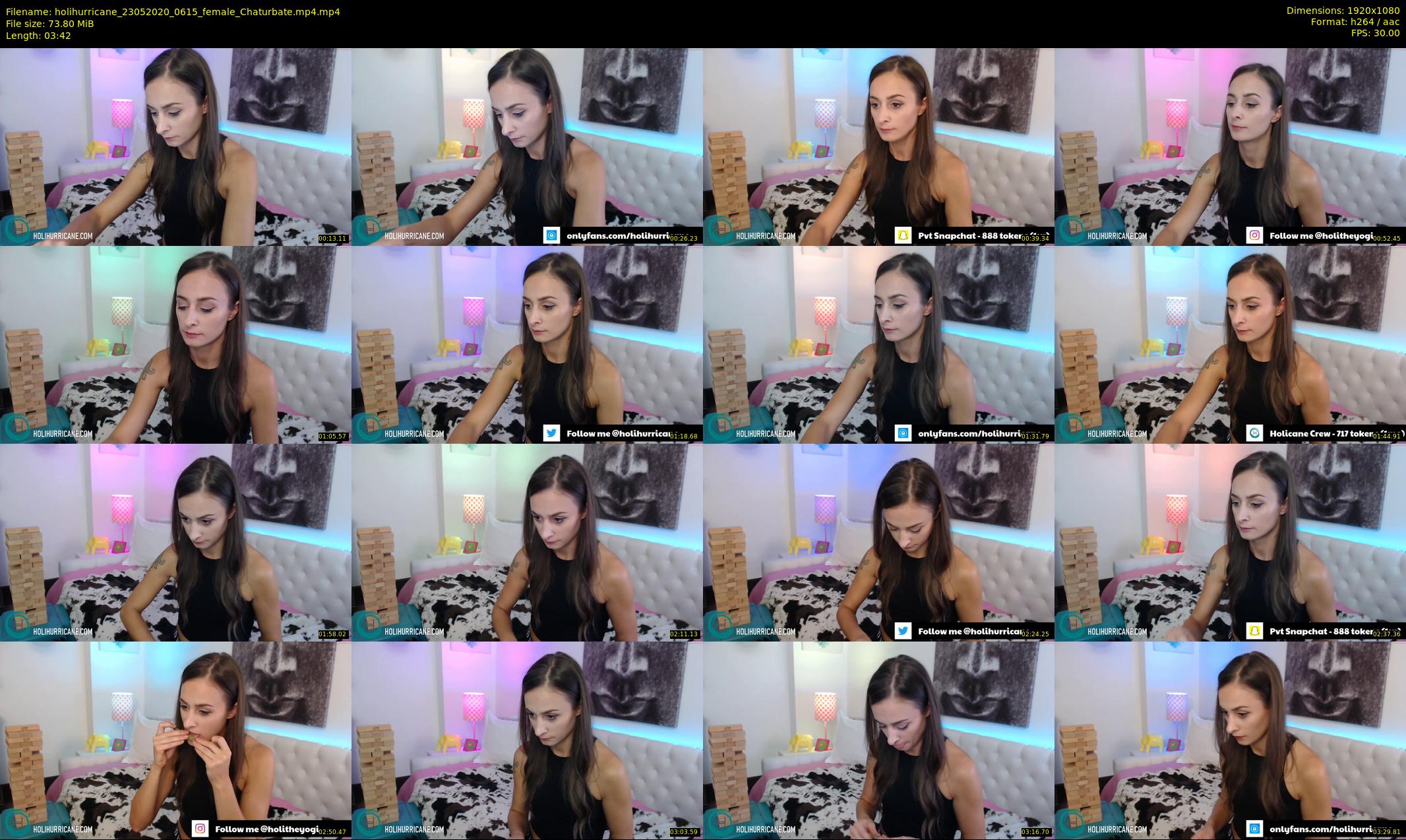 holihurricane — 4 minute Chaturbate female cam show recording, 1080p, May 23, 2020