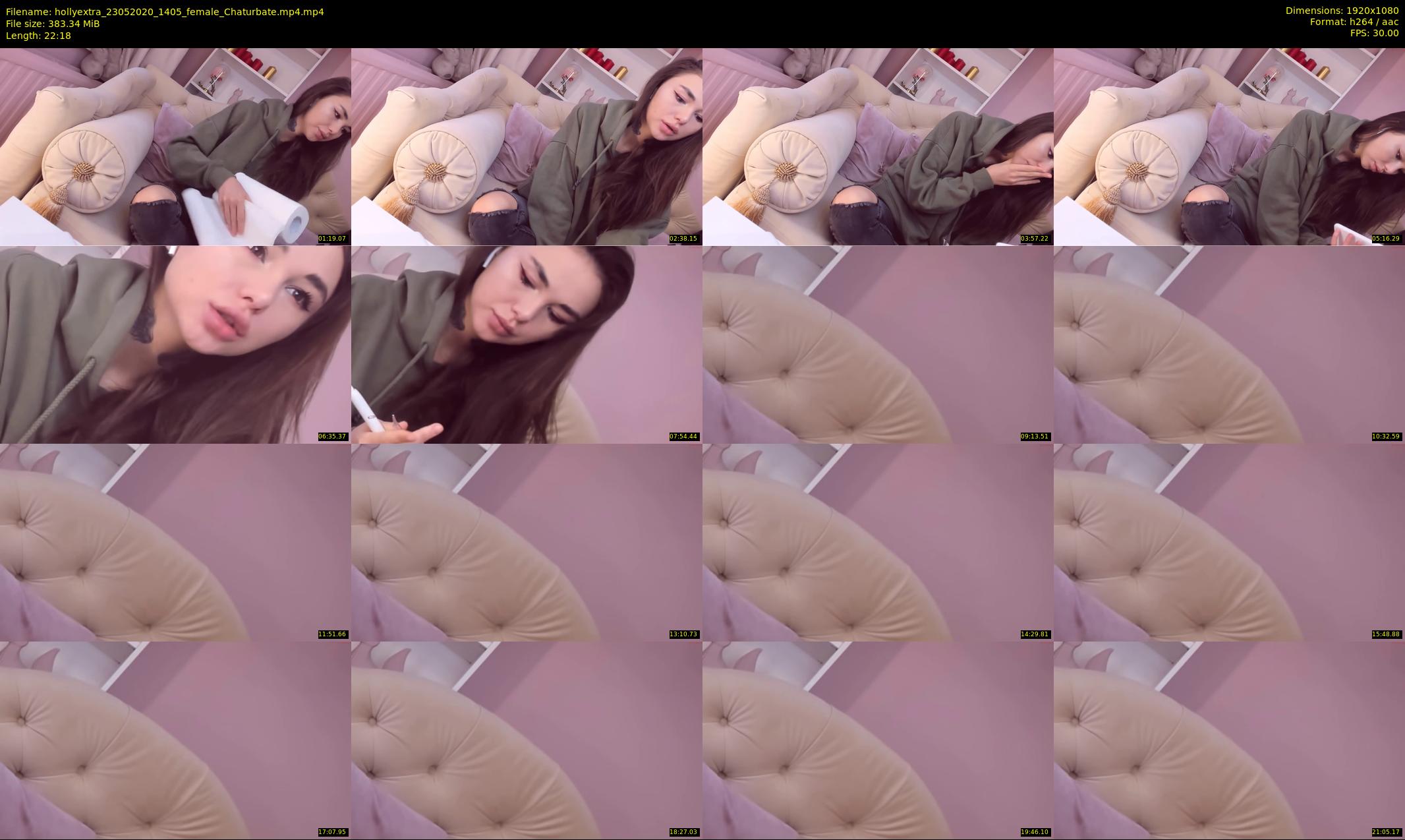 hollyextra — 23 minute Chaturbate female cam show recording, 1080p, May 23, 2020