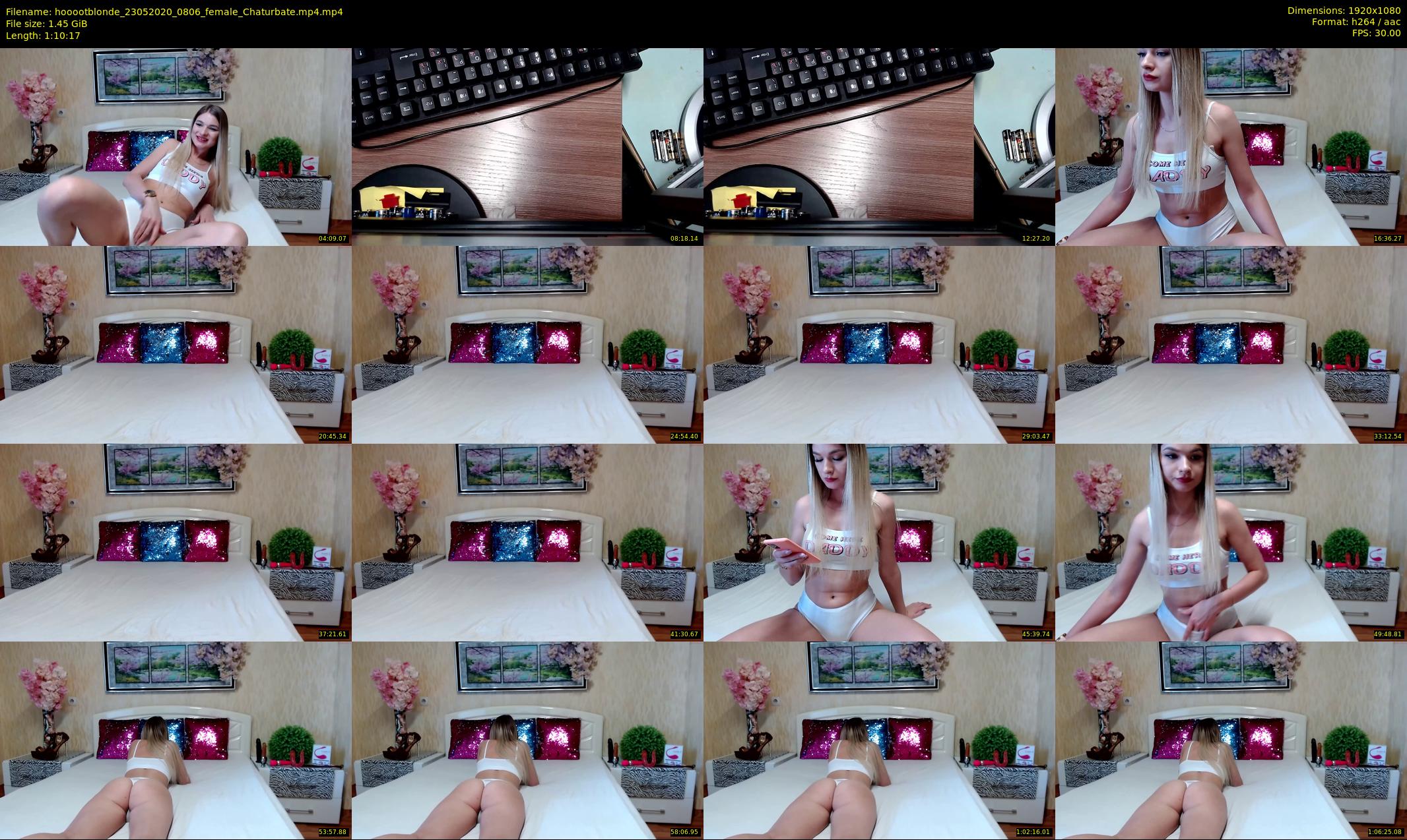 hooootblonde — 71 minute Chaturbate female cam show recording, 1080p, May 23, 2020