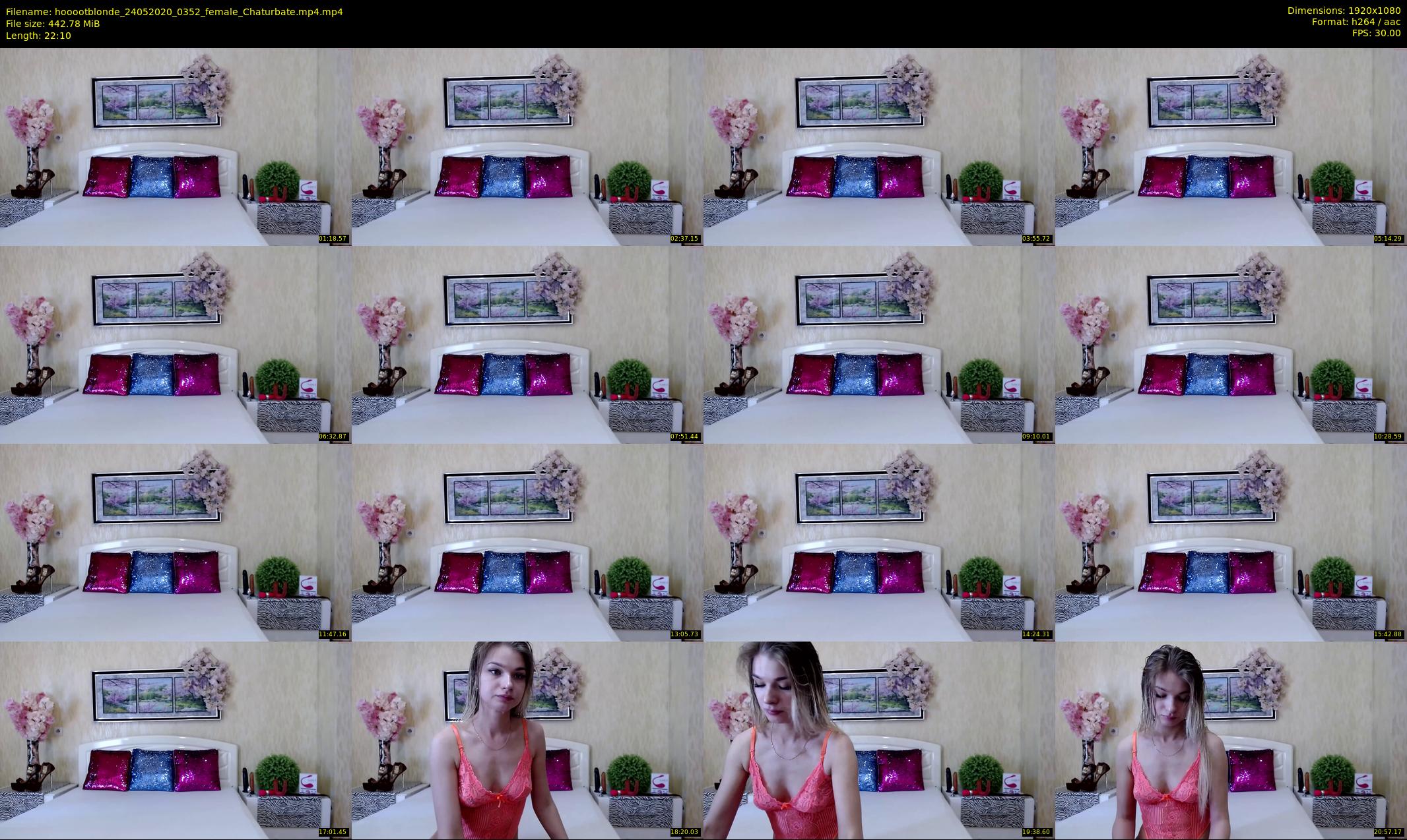 hooootblonde — 23 minute Chaturbate female cam show recording, 1080p, May 24, 2020