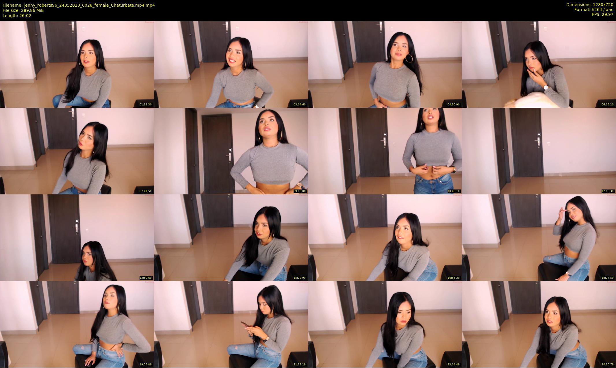 jenny_roberts96 — 27 minute Chaturbate female cam show recording, 720p, May 24, 2020