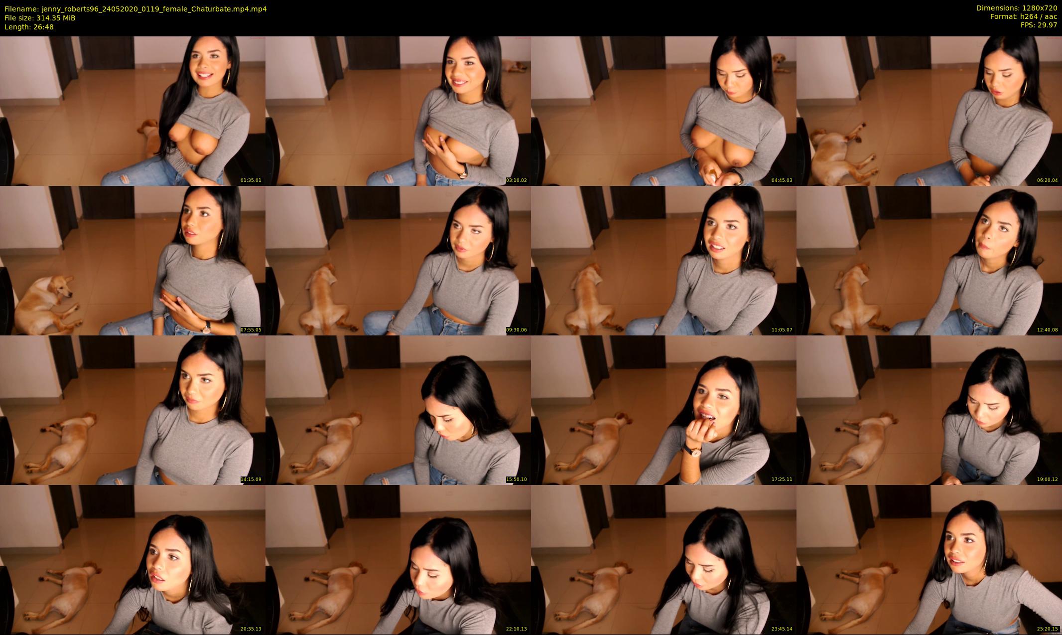 jenny_roberts96 — 27 minute Chaturbate female cam show recording, 720p, May 24, 2020