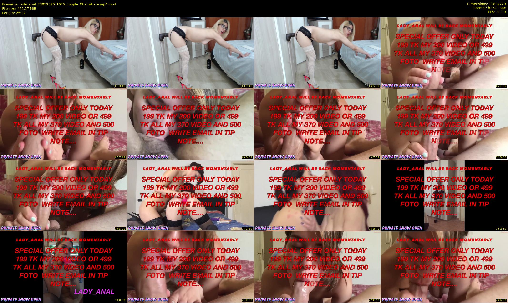 lady_anal — 26 minute Chaturbate female cam show recording, 720p, May 23, 2020