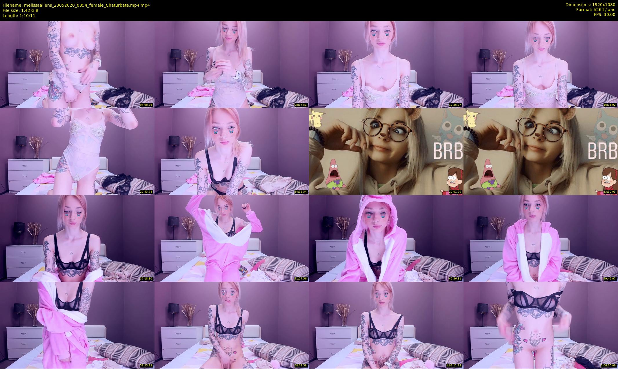 melissaallens — 71 minute Chaturbate female cam show recording, 1080p, May 23, 2020