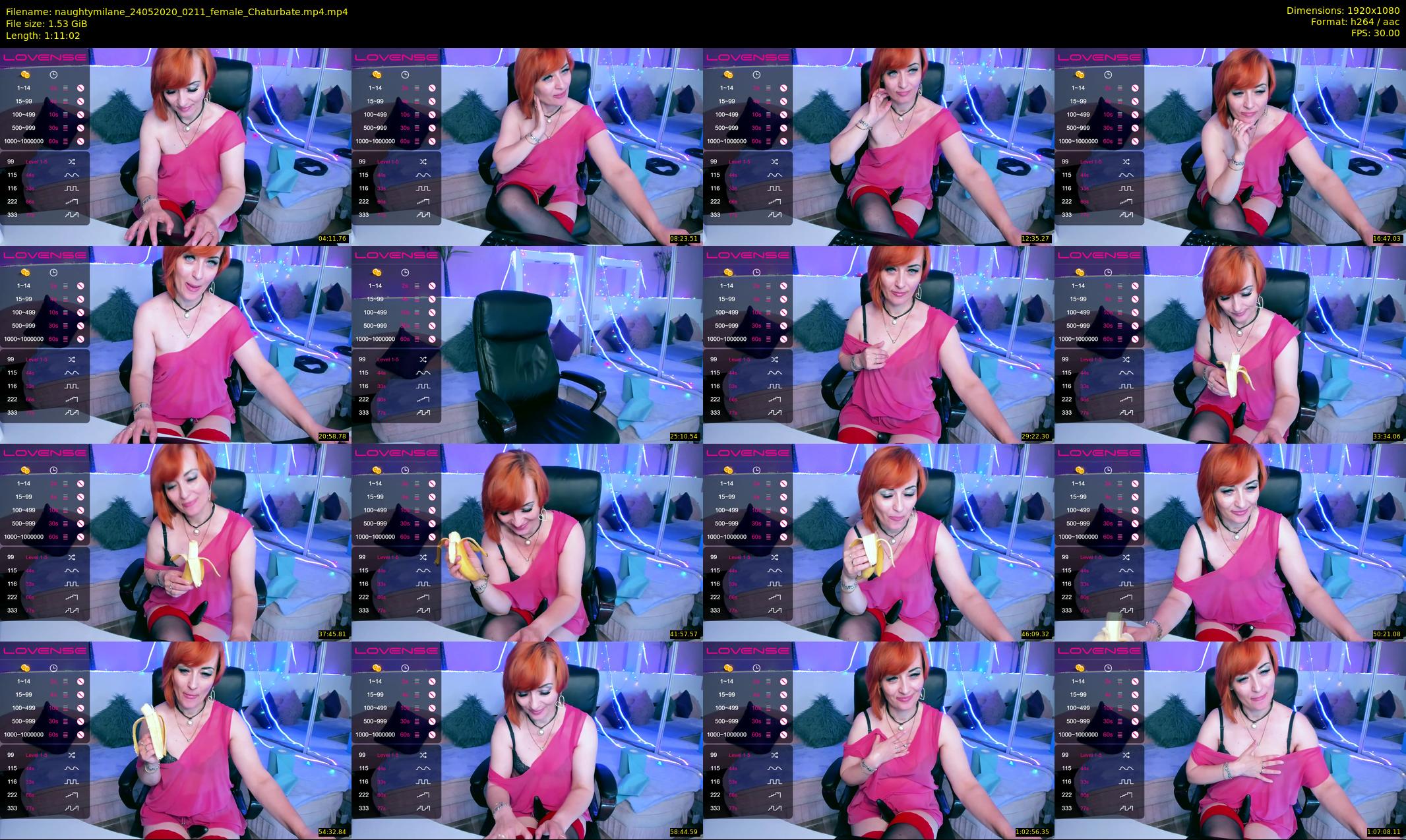 naughtymilane — 72 minute Chaturbate female cam show recording, 1080p, May 24, 2020
