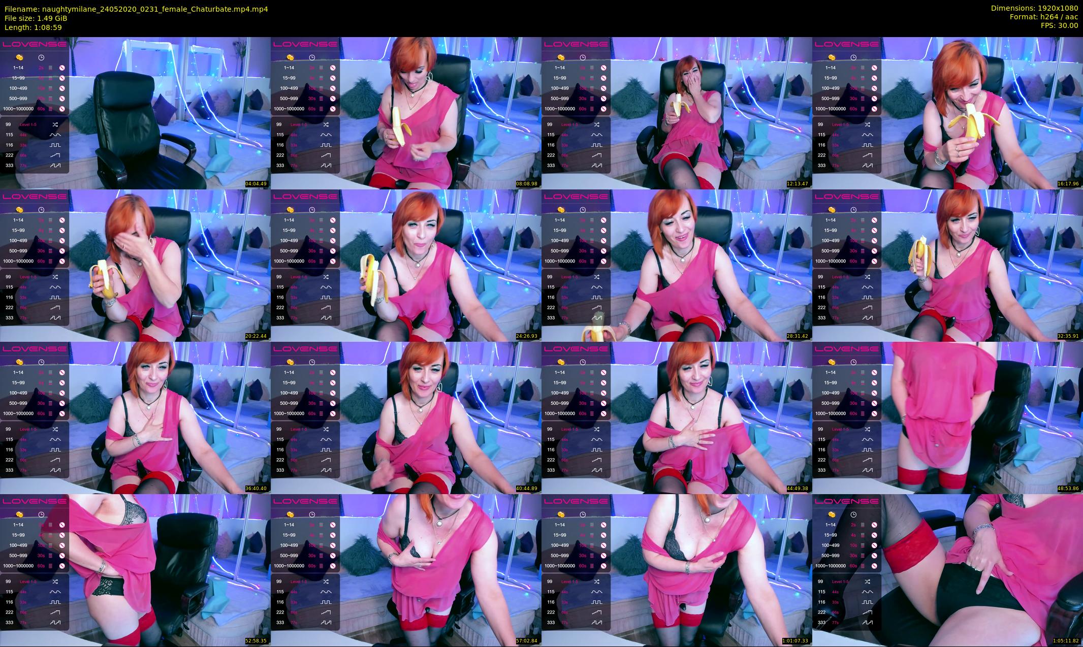 naughtymilane — 69 minute Chaturbate female cam show recording, 1080p, May 24, 2020