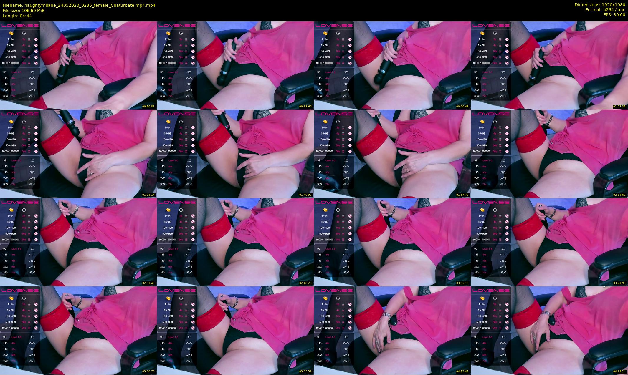 naughtymilane — 5 minute Chaturbate female cam show recording, 1080p, May 24, 2020