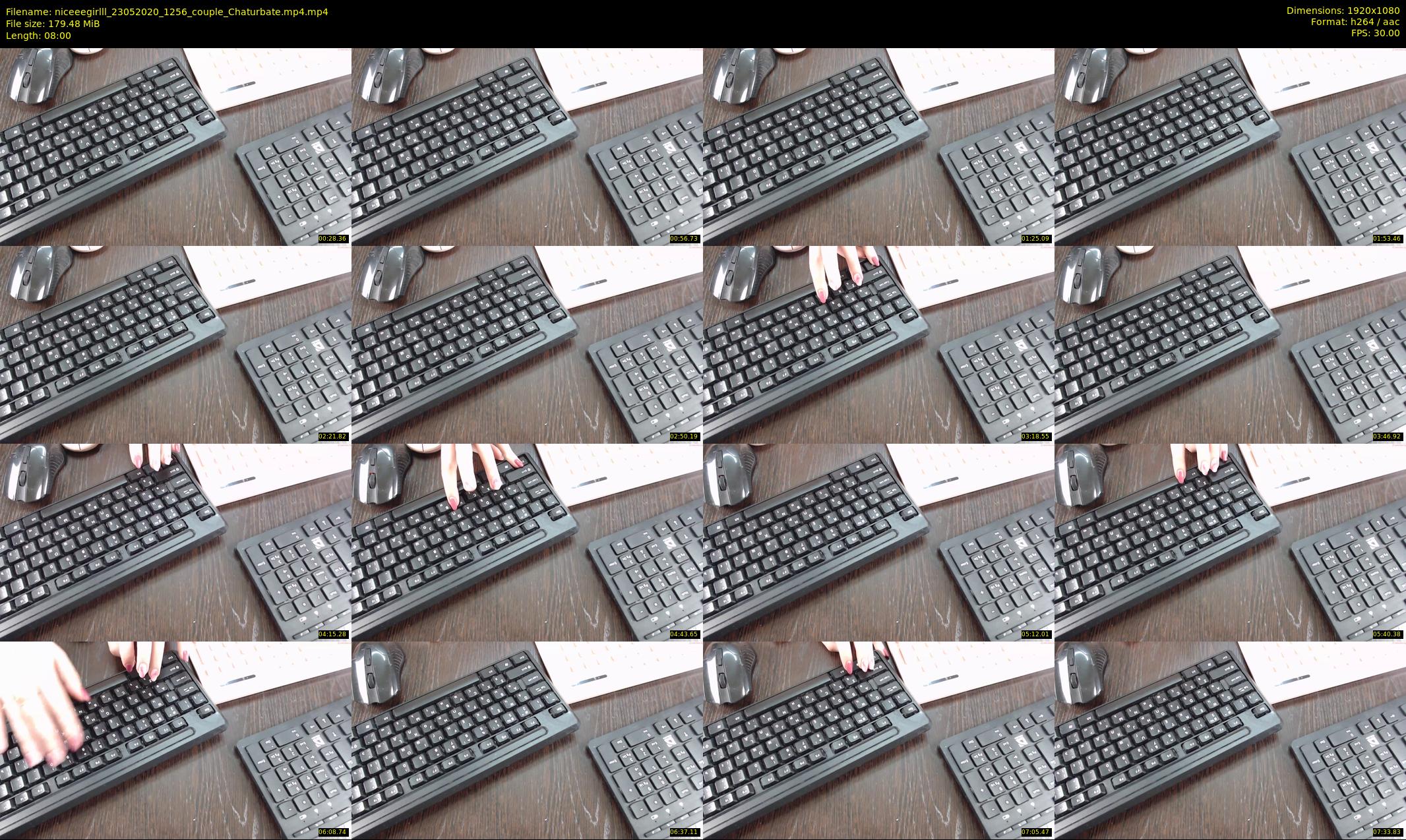 niceeegirlll — 8 minute Chaturbate couple cam show recording, 1080p, May 23, 2020