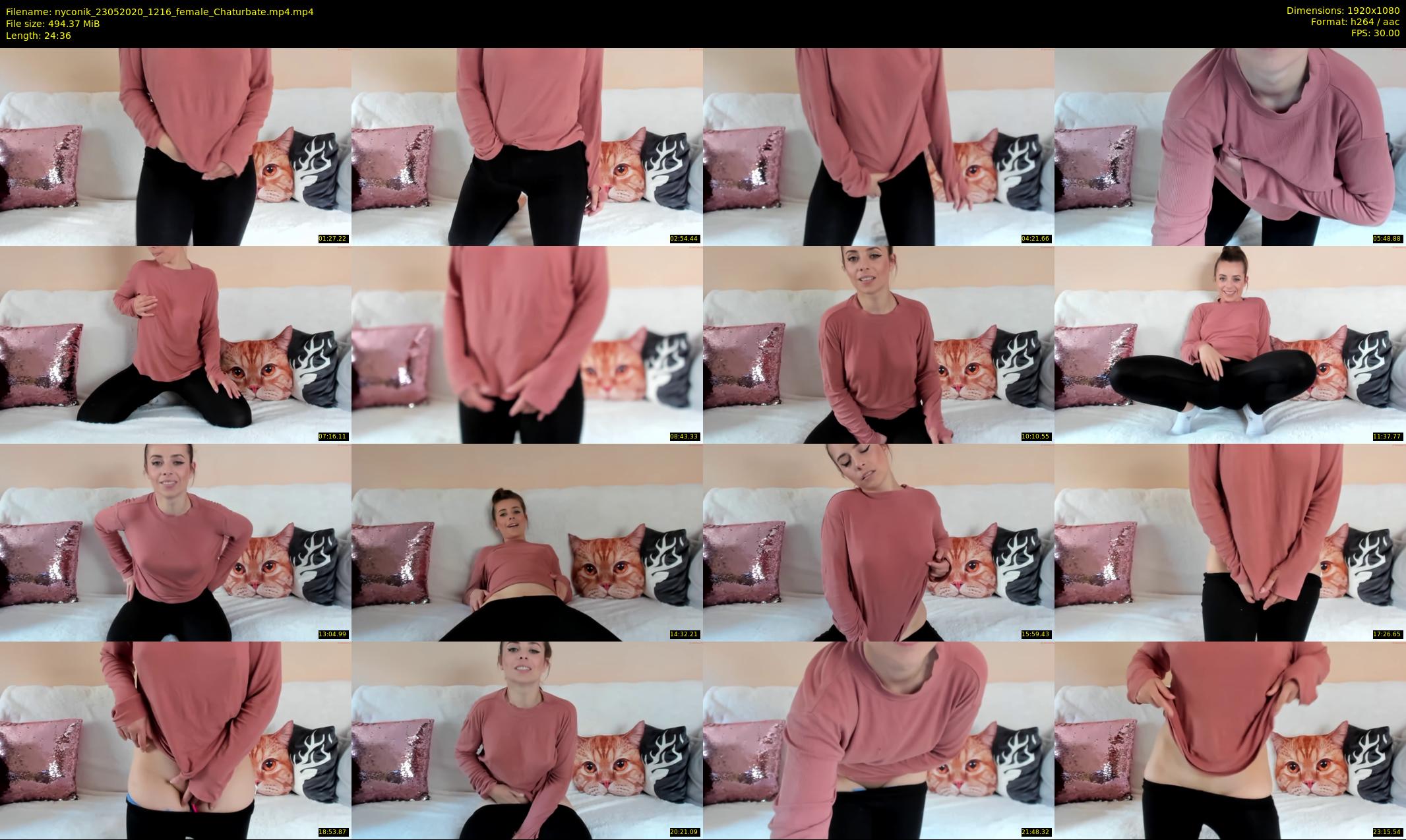 nyconik — 25 minute Chaturbate female cam show recording, 1080p, May 23, 2020