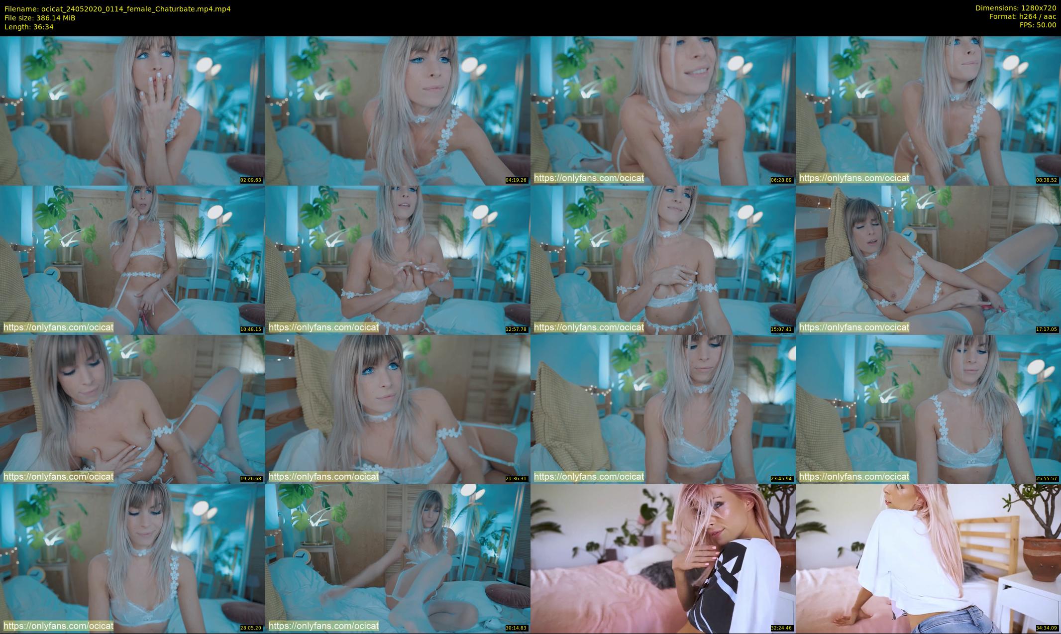 ocicat — 37 minute Chaturbate female cam show recording, 720p, May 24, 2020