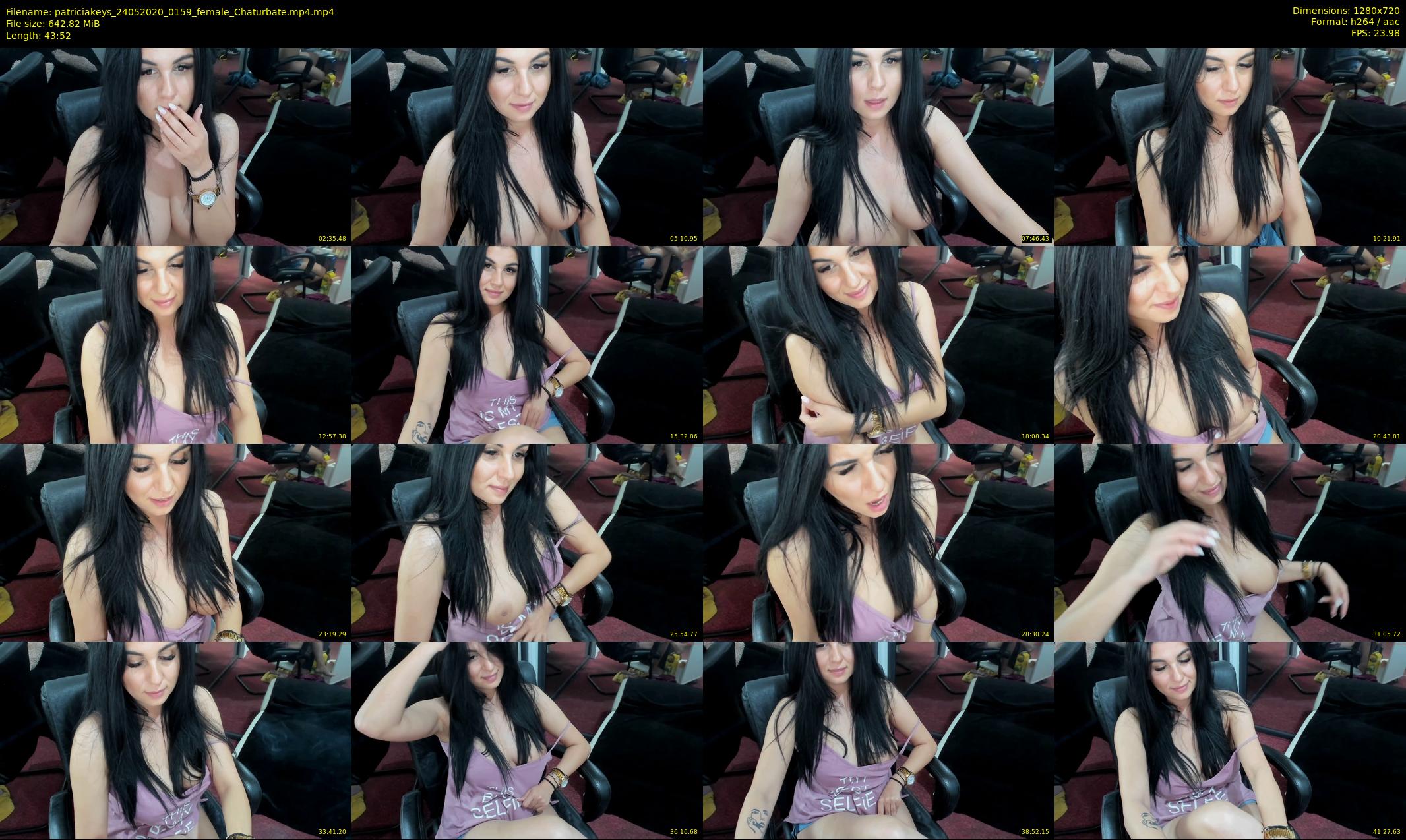 patriciakeys — 44 minute Chaturbate female cam show recording, 720p, May 24, 2020