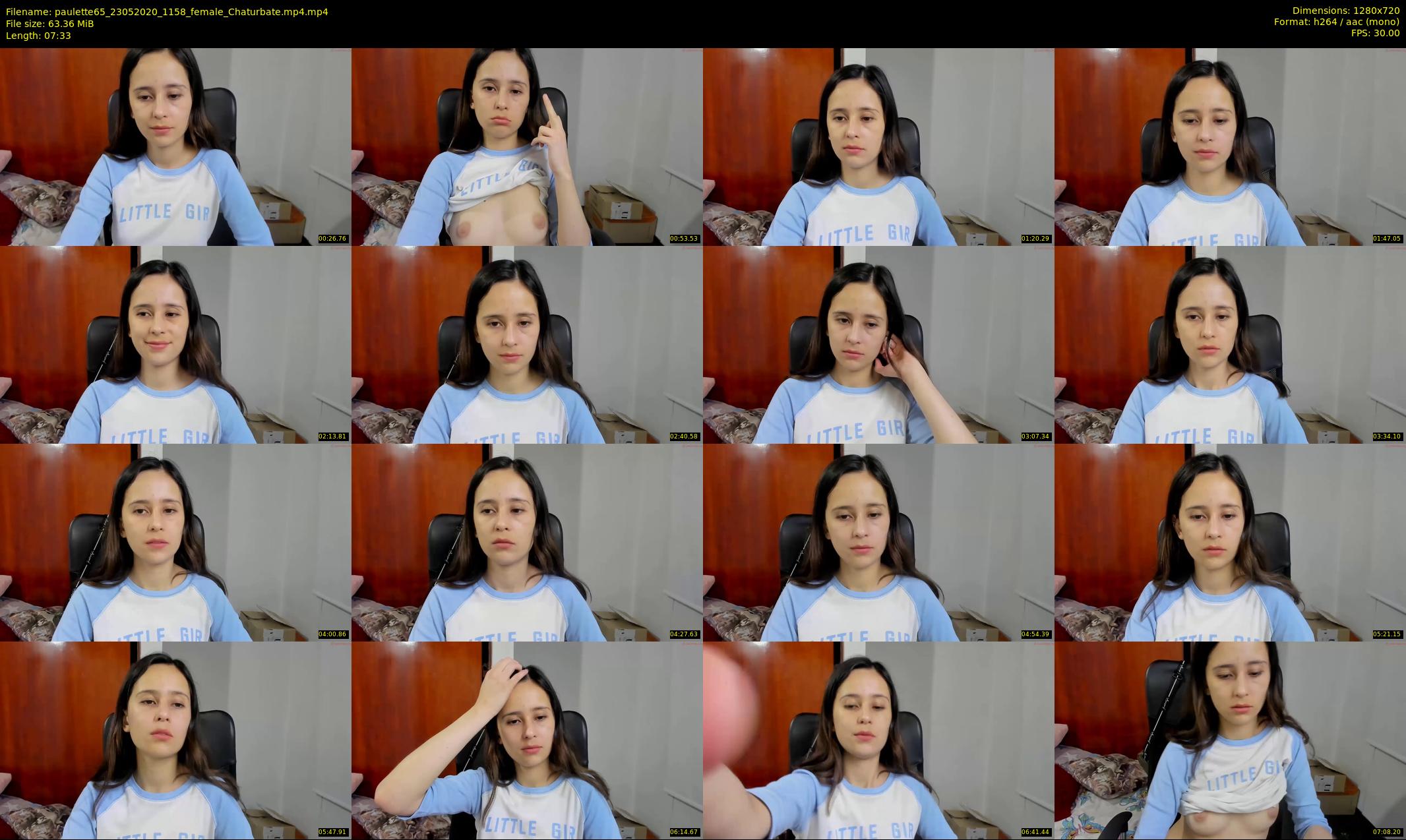 paulette65 — 8 minute Chaturbate female cam show recording, 720p, May 23, 2020