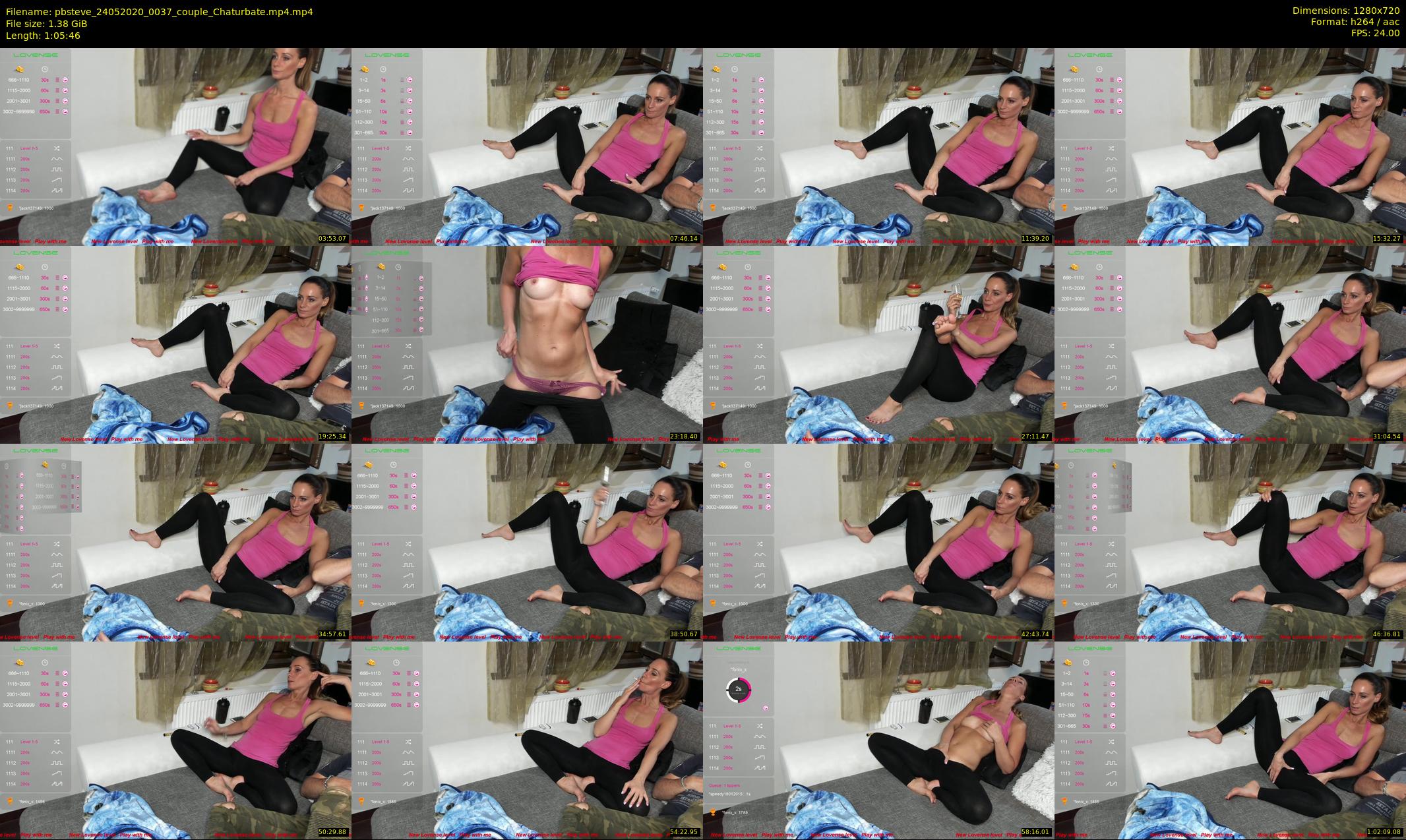 pbsteve — 66 minute Chaturbate couple cam show recording, 720p, May 24, 2020
