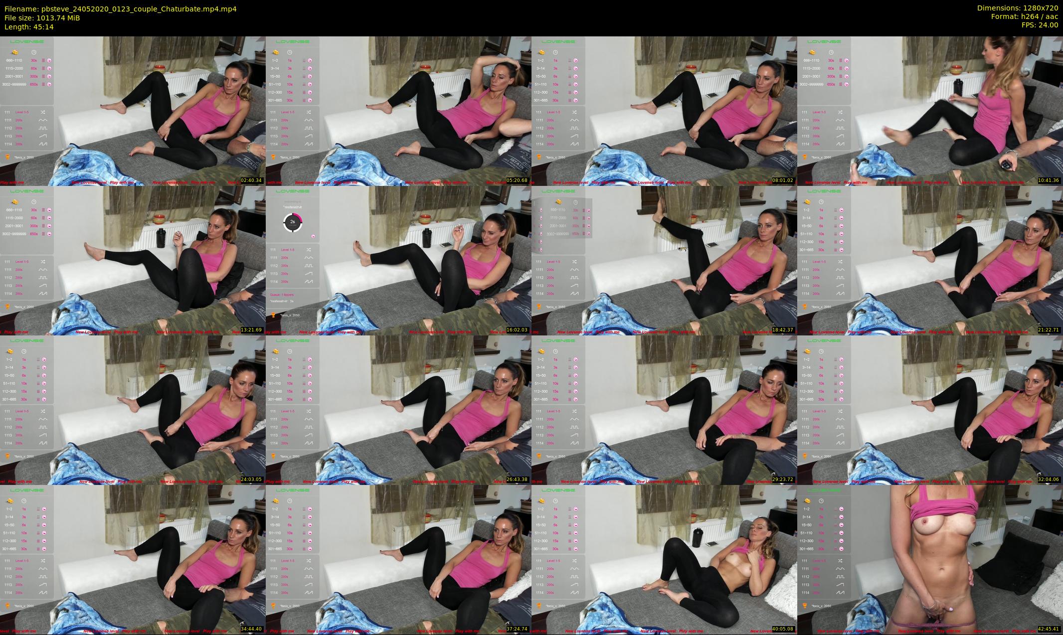 pbsteve — 46 minute Chaturbate couple cam show recording, 720p, May 24, 2020