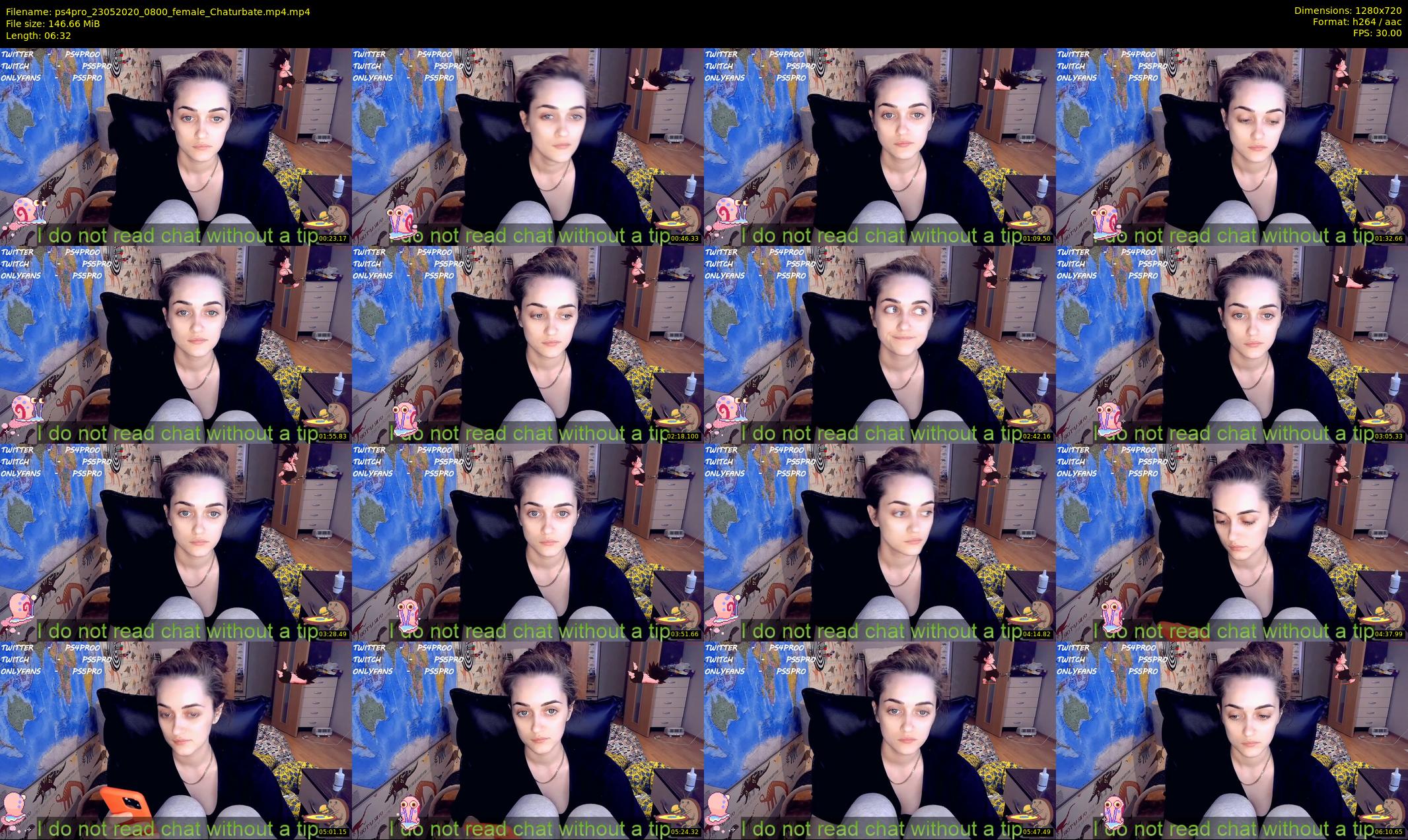 ps4pro — 7 minute Chaturbate female cam show recording, 720p, May 23, 2020