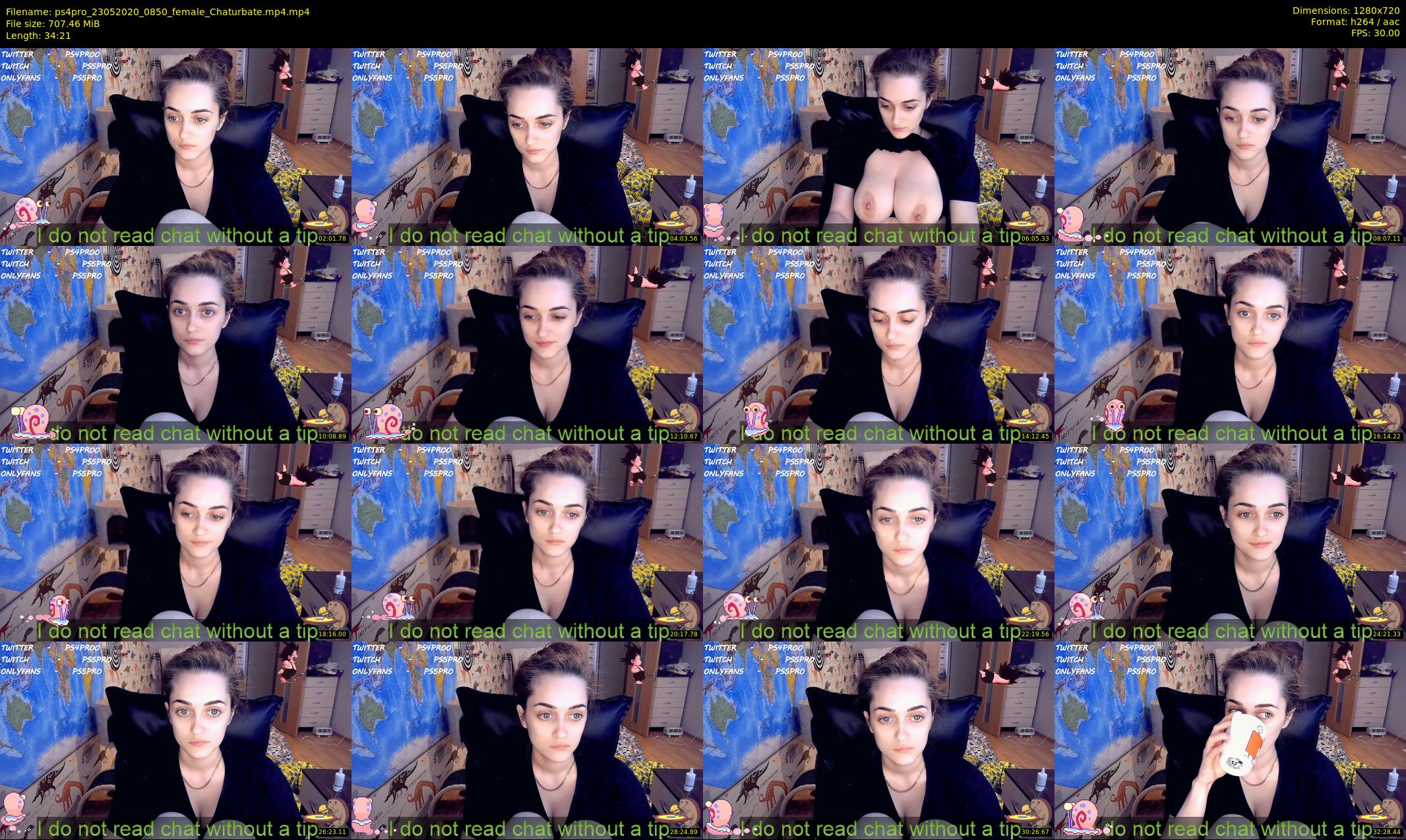 ps4pro — 35 minute Chaturbate female cam show recording, 720p, May 23, 2020
