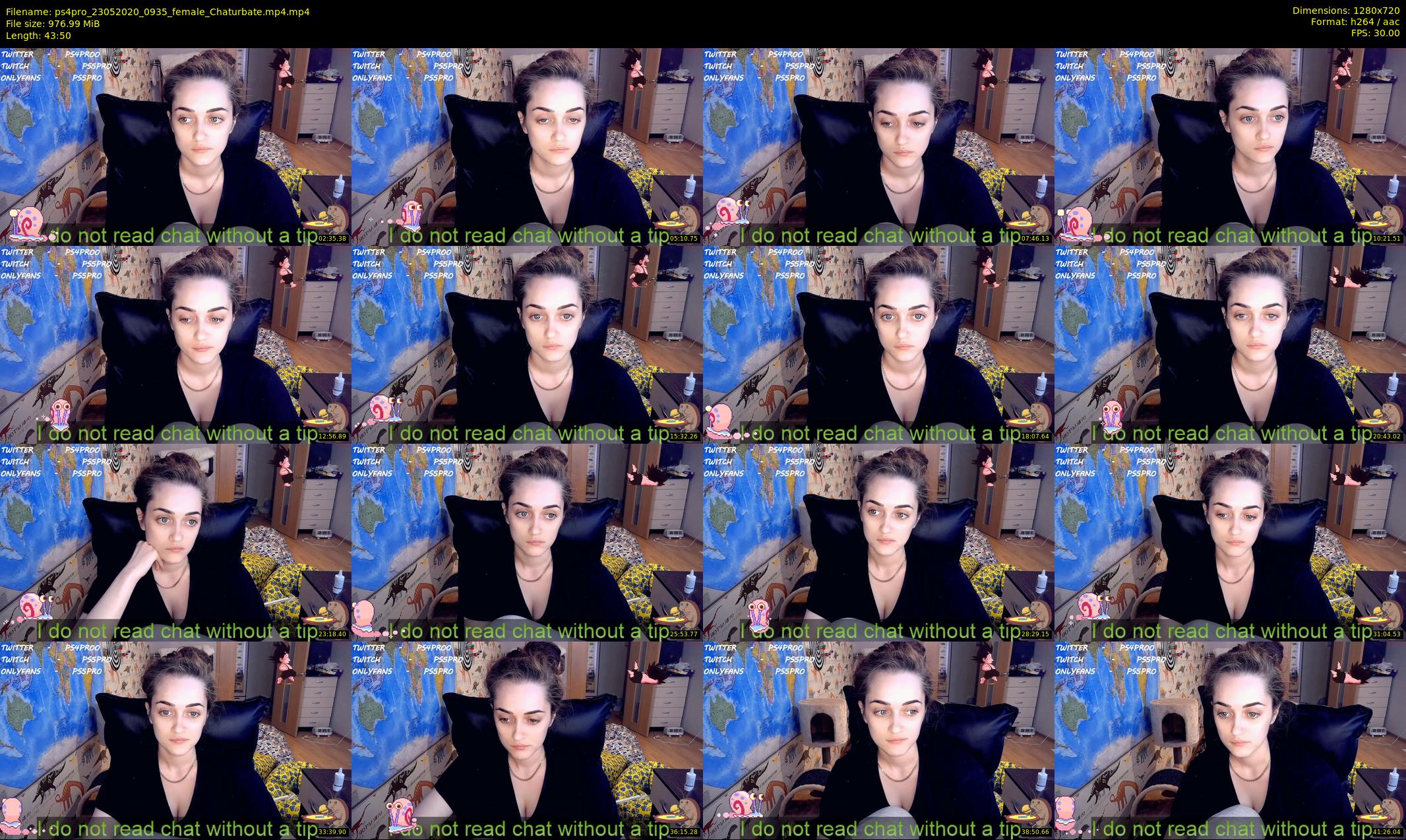 ps4pro — 44 minute Chaturbate female cam show recording, 720p, May 23, 2020