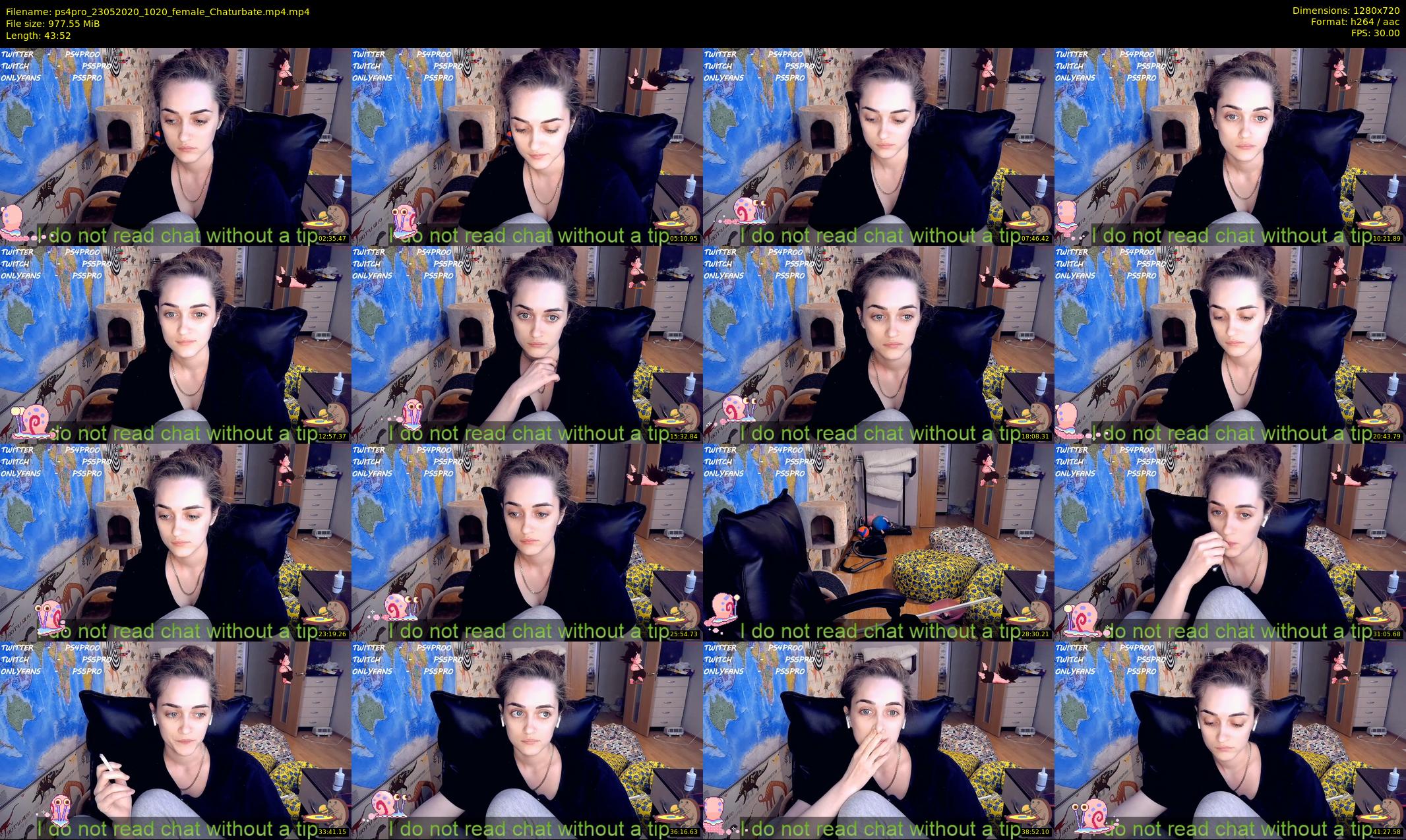 ps4pro — 44 minute Chaturbate female cam show recording, 720p, May 23, 2020