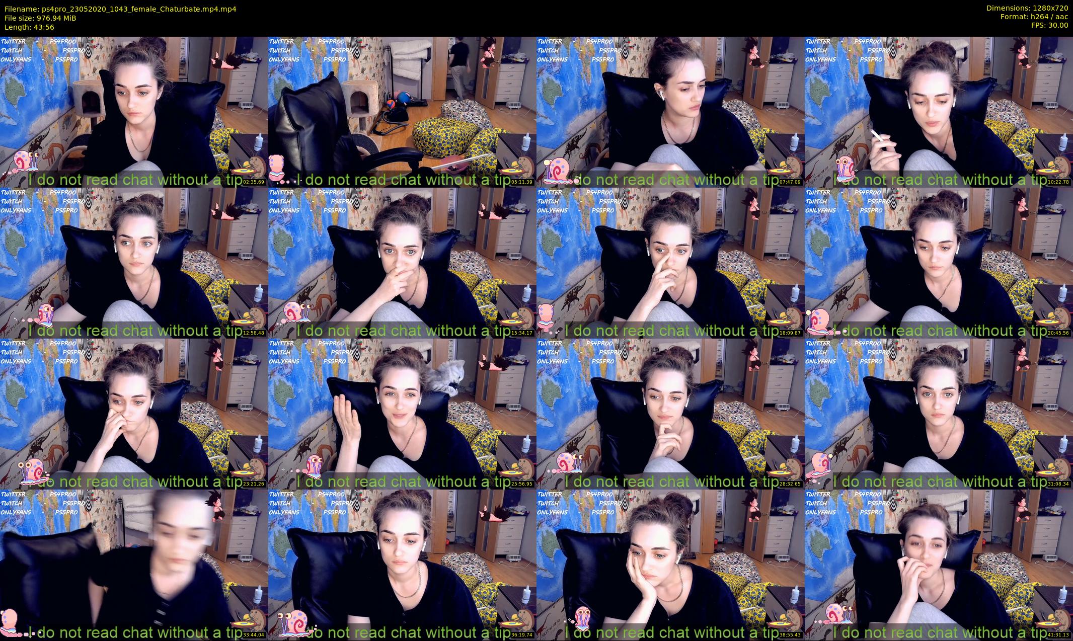 ps4pro — 44 minute Chaturbate female cam show recording, 720p, May 23, 2020