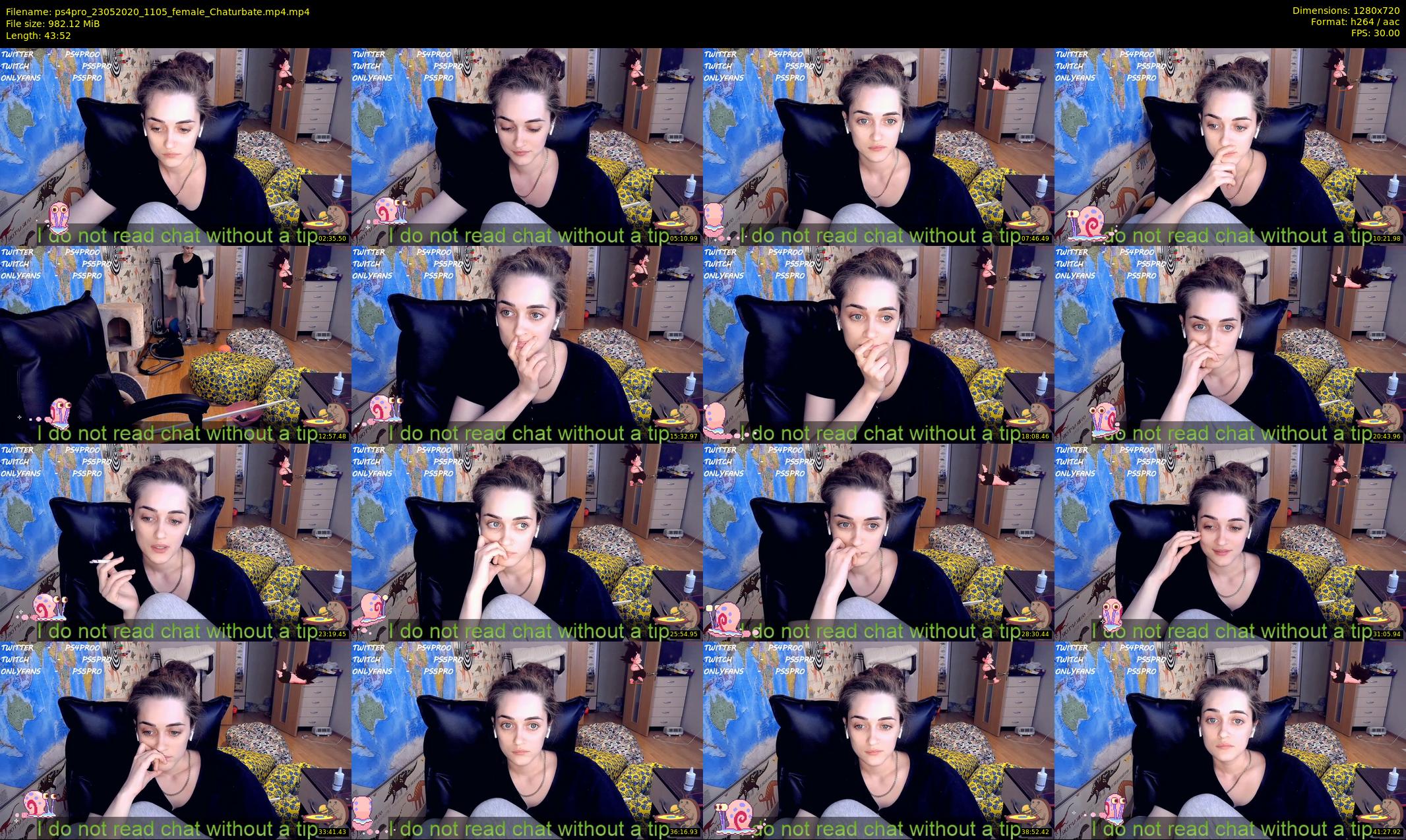ps4pro — 44 minute Chaturbate female cam show recording, 720p, May 23, 2020