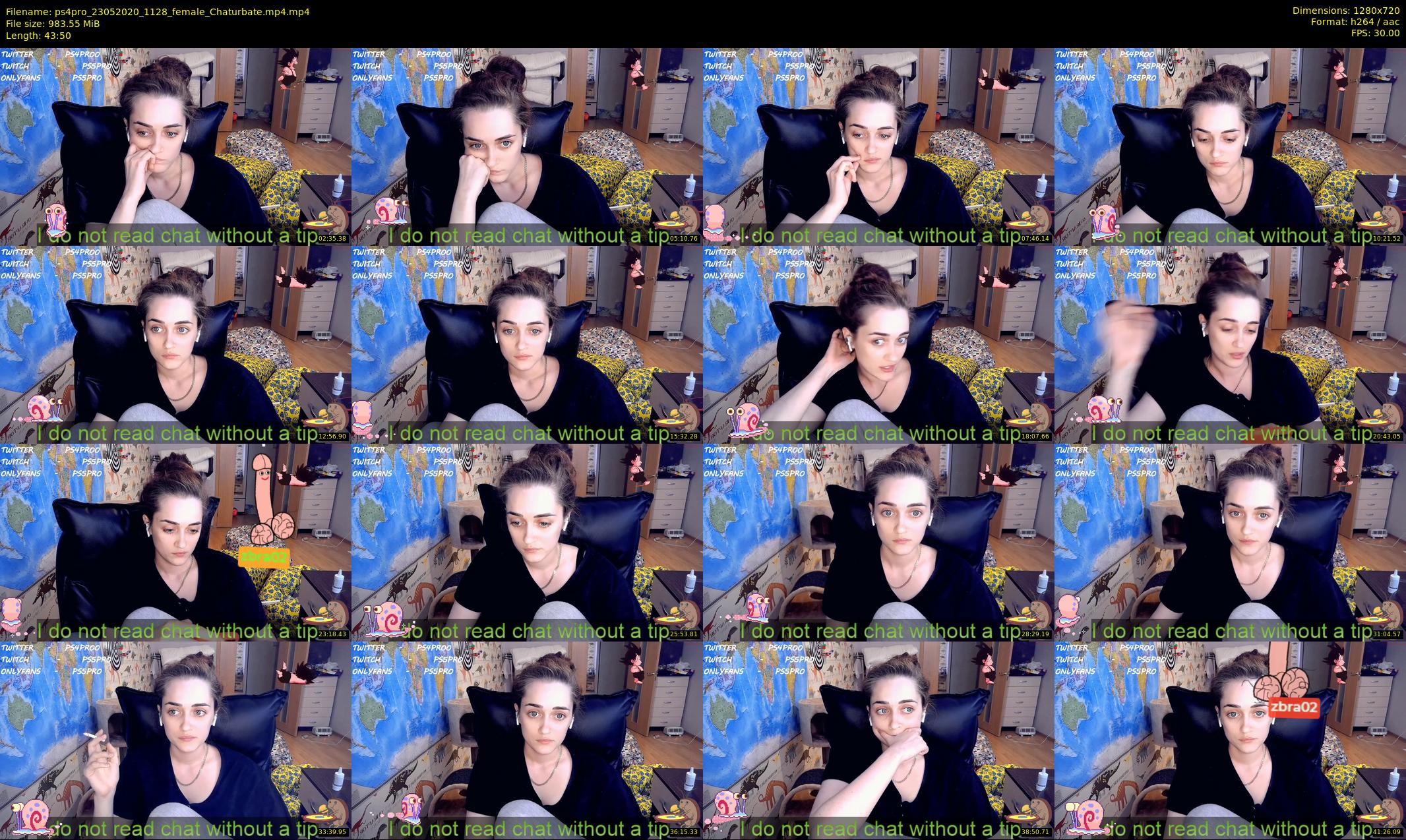 ps4pro — 44 minute Chaturbate female cam show recording, 720p, May 23, 2020