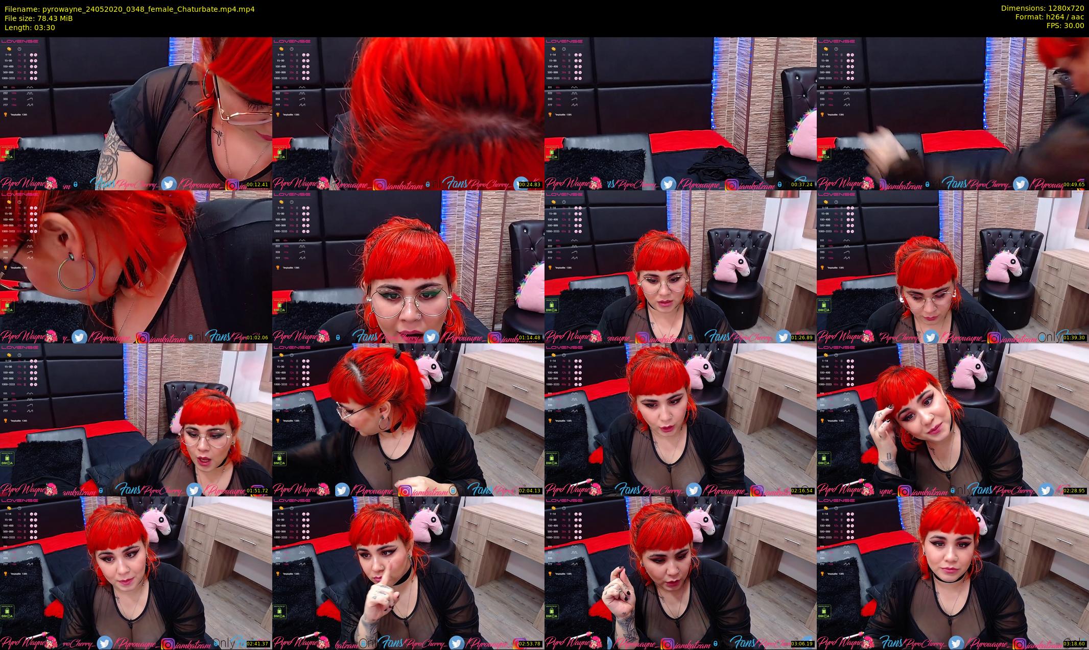 pyrowayne — 4 minute Chaturbate female cam show recording, 720p, May 24, 2020