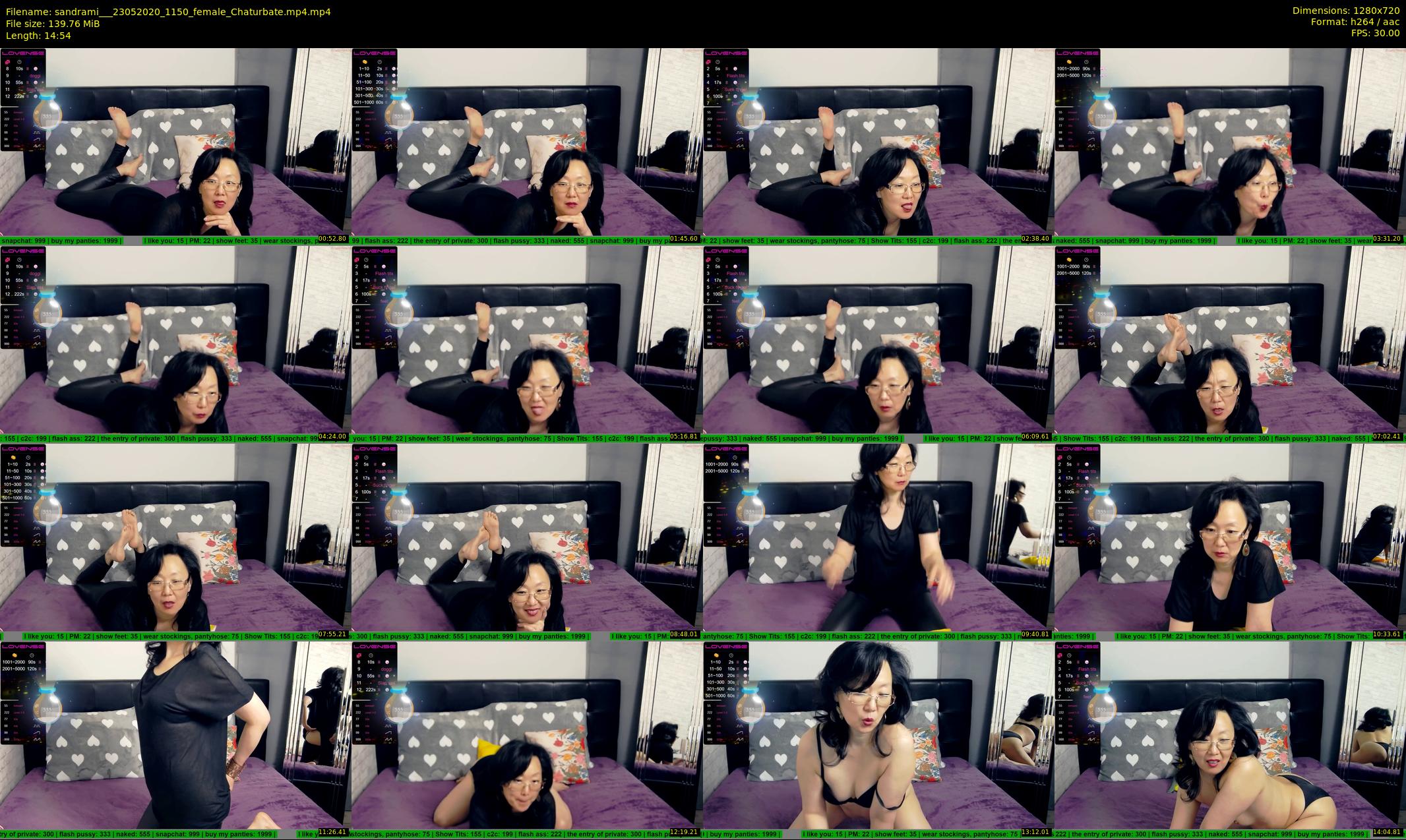 sandrami__ — 15 minute Chaturbate female cam show recording, 720p, May 23, 2020