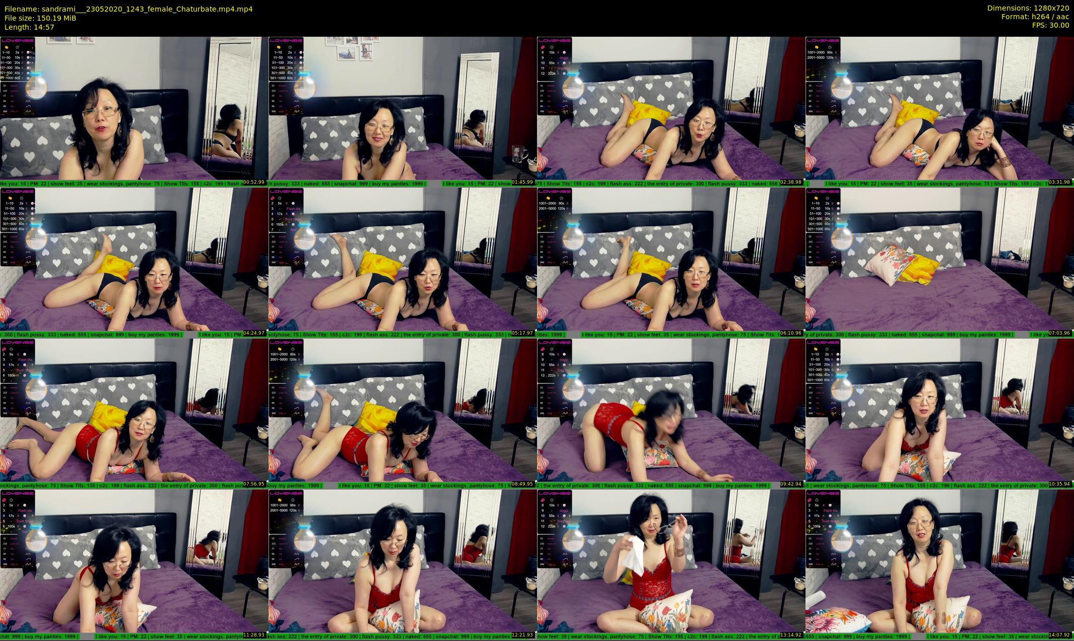 sandrami__ — 15 minute Chaturbate female cam show recording, 720p, May 23, 2020