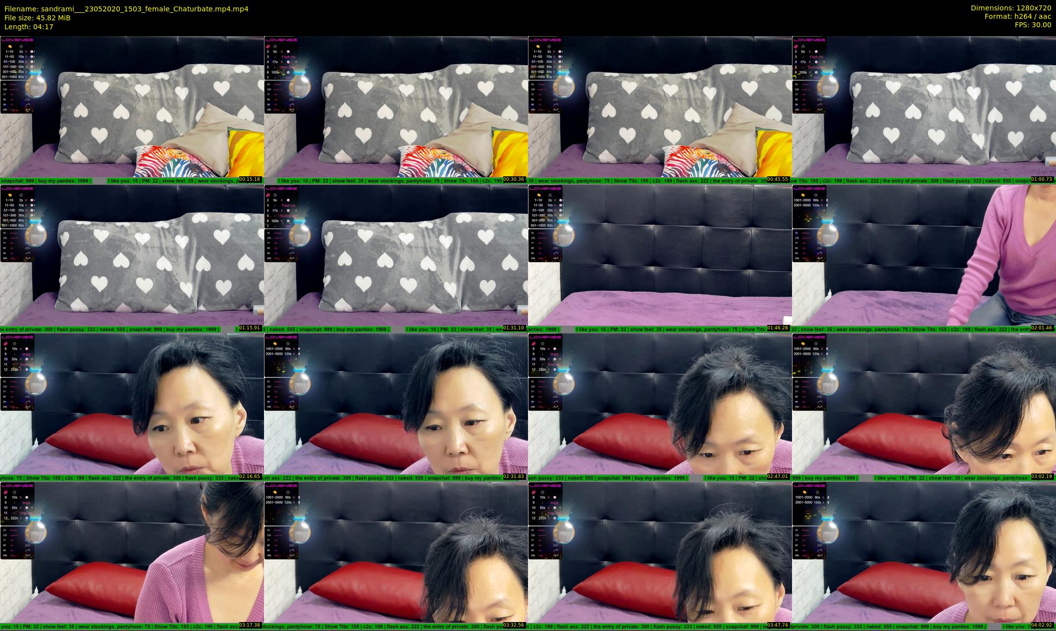 sandrami__ — 5 minute Chaturbate female cam show recording, 720p, May 23, 2020