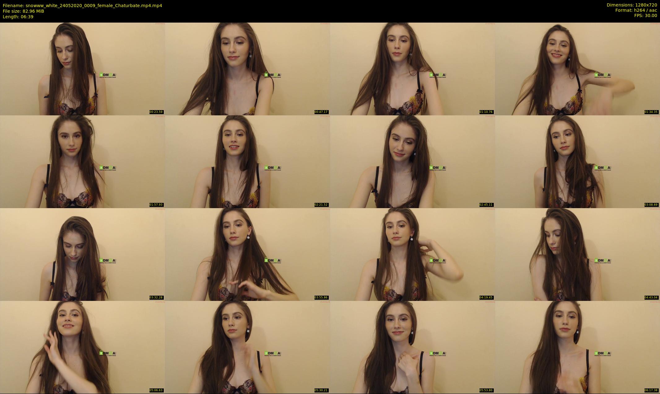snowww_white — 7 minute Chaturbate female cam show recording, 720p, May 24, 2020
