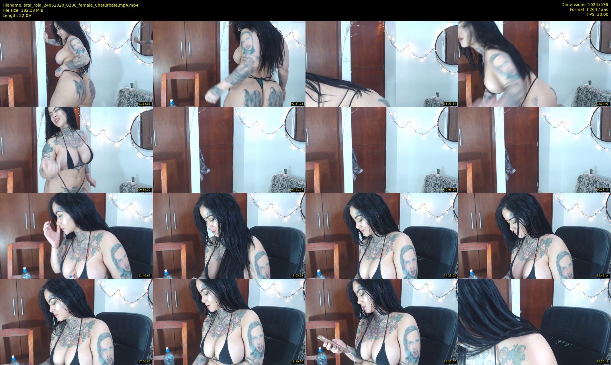srta_roja — 23 minute Chaturbate female cam show recording, 480p, May 24, 2020