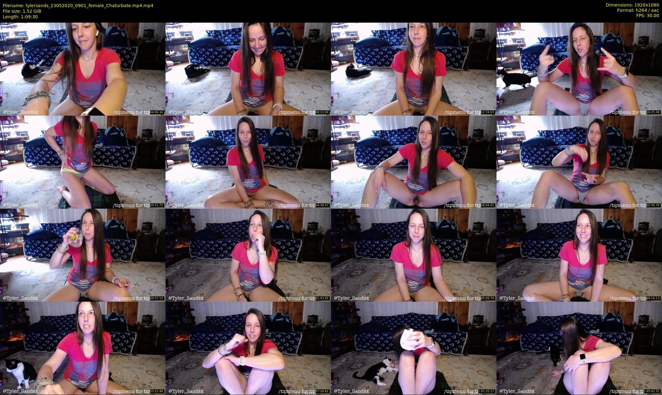tylersands — 70 minute Chaturbate female cam show recording, 1080p, May 23, 2020