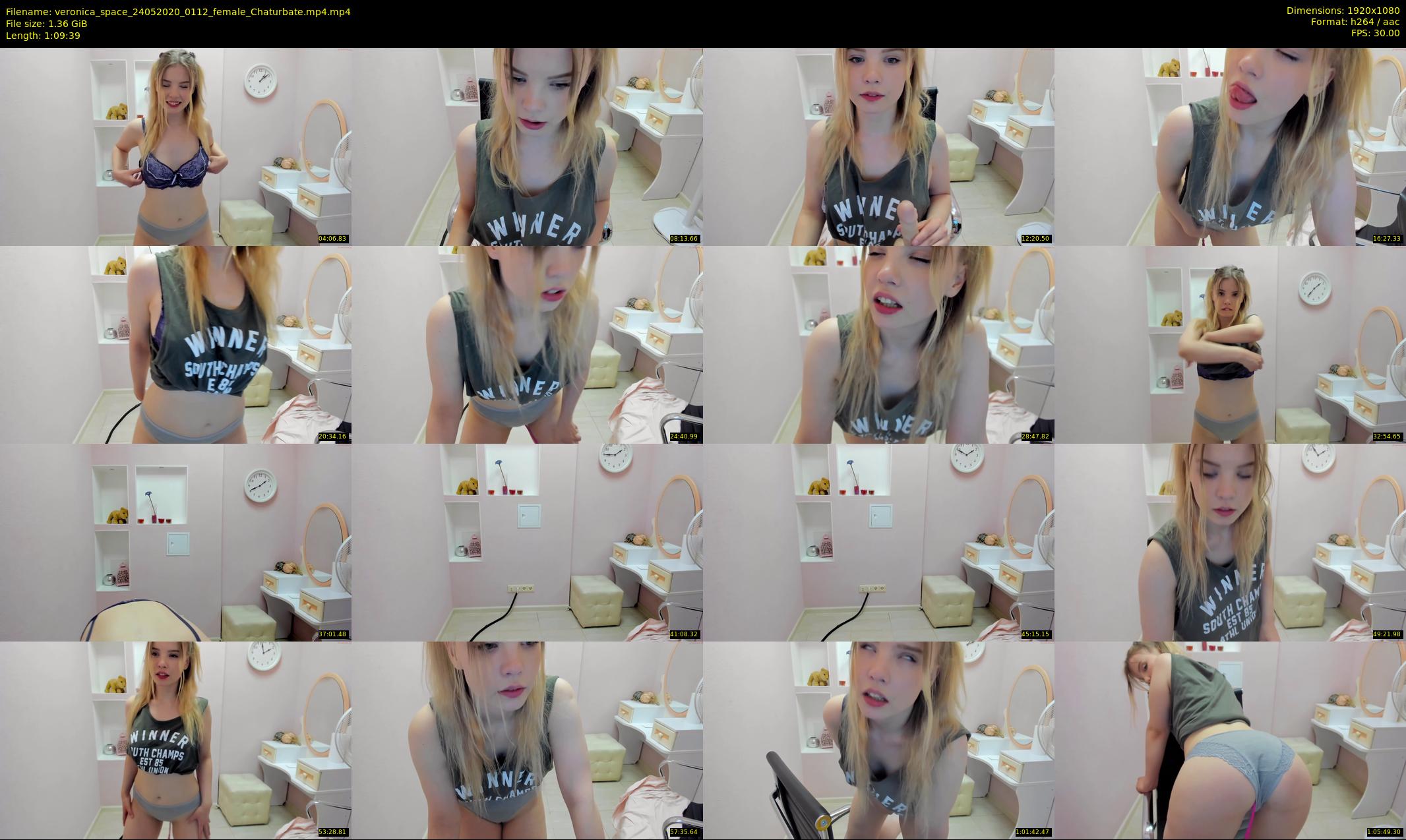 veronica_space — 70 minute Chaturbate female cam show recording, 1080p, May 24, 2020