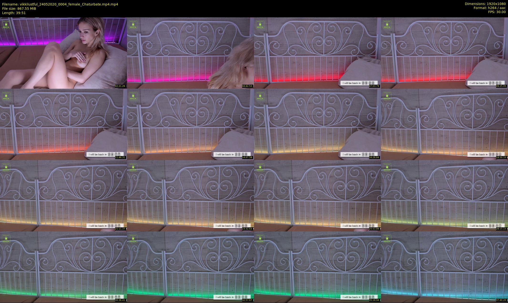 vikkilustful — 40 minute Chaturbate female cam show recording, 1080p, May 24, 2020
