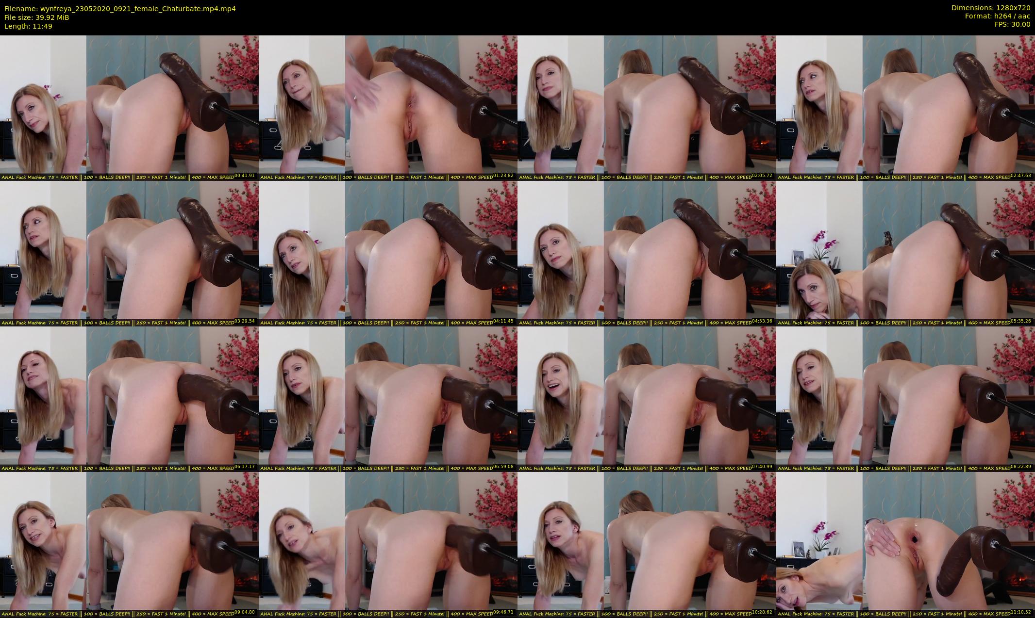 wynfreya — 12 minute Chaturbate female cam show recording, 720p, May 23, 2020