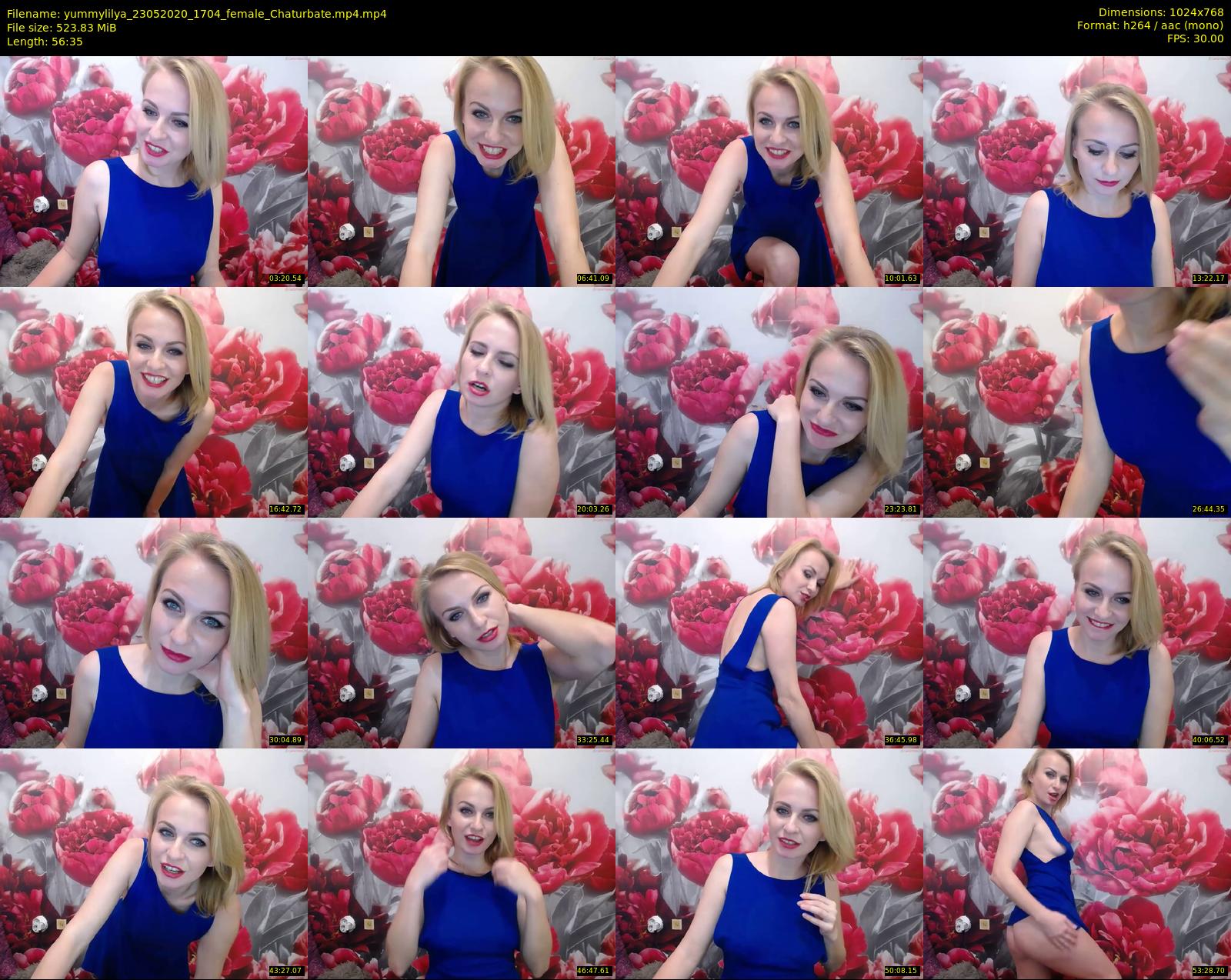 yummylilya — 57 minute Chaturbate female cam show recording, 720p, May 23, 2020